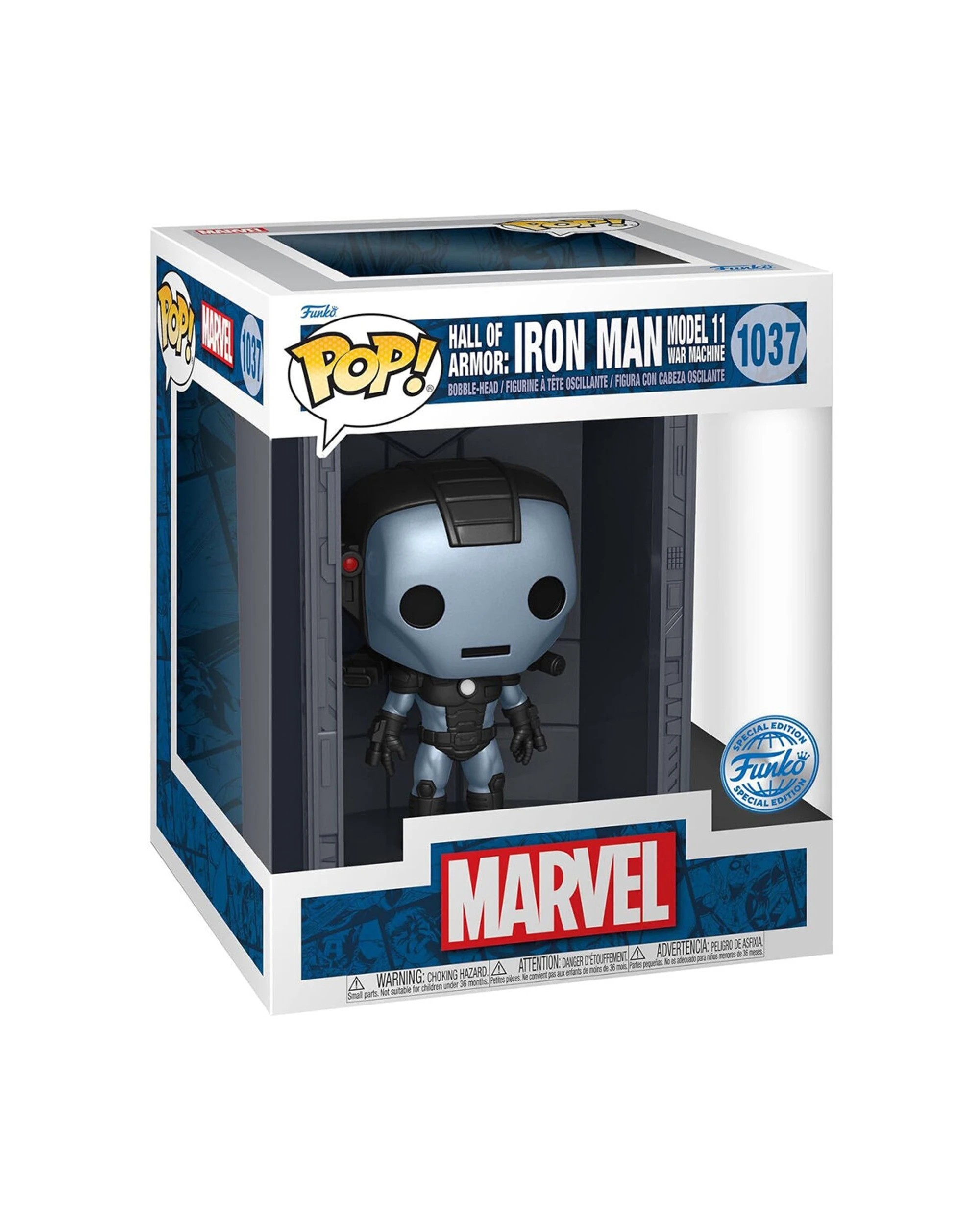 2 Marvel Comics Iron Man Model 11 War Machine Metallic Pop Deluxe Collectible - Metallic, 2 of 3