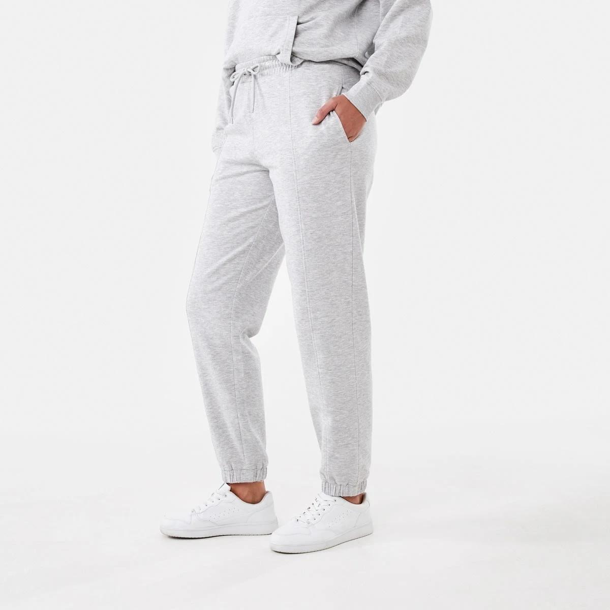 2 Active Womens Cuffed Trackpants SOFT GREY MARLE, 2 of 5