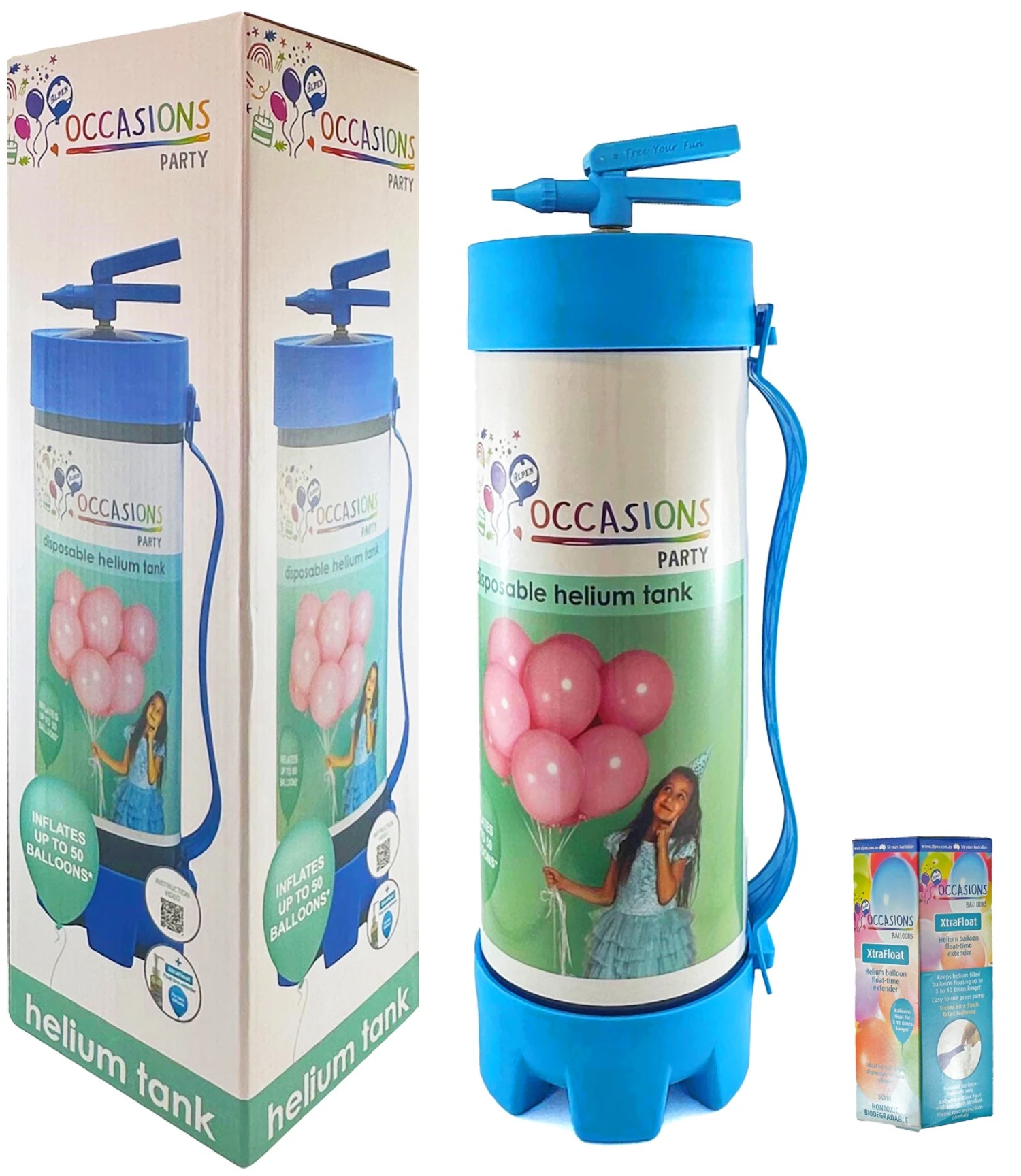1 Alpen Occasions Helium Balloon Tank Kit - Large, 1 of 5