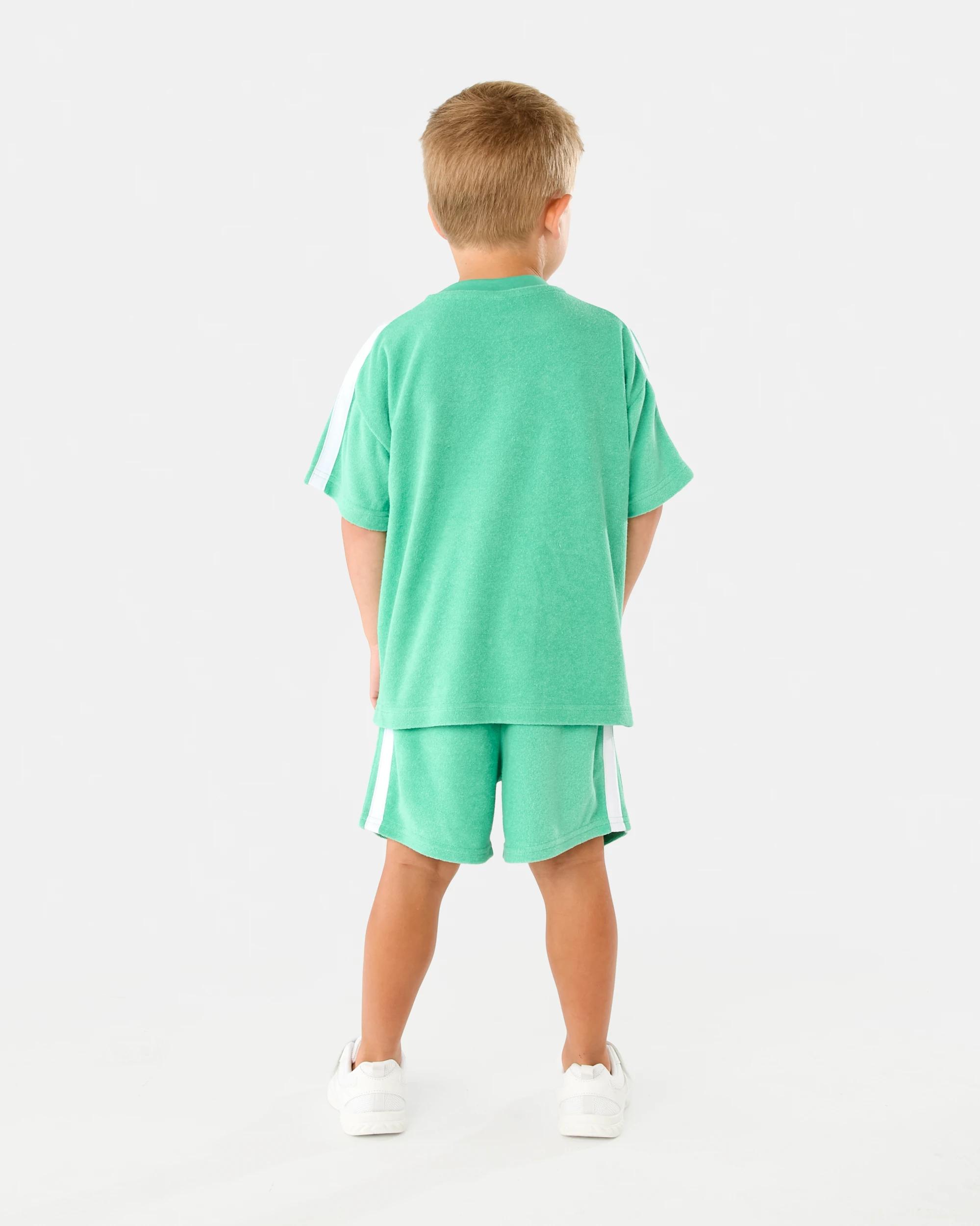 6 Terry Towelling T-shirt Grn Spruce, 6 of 6