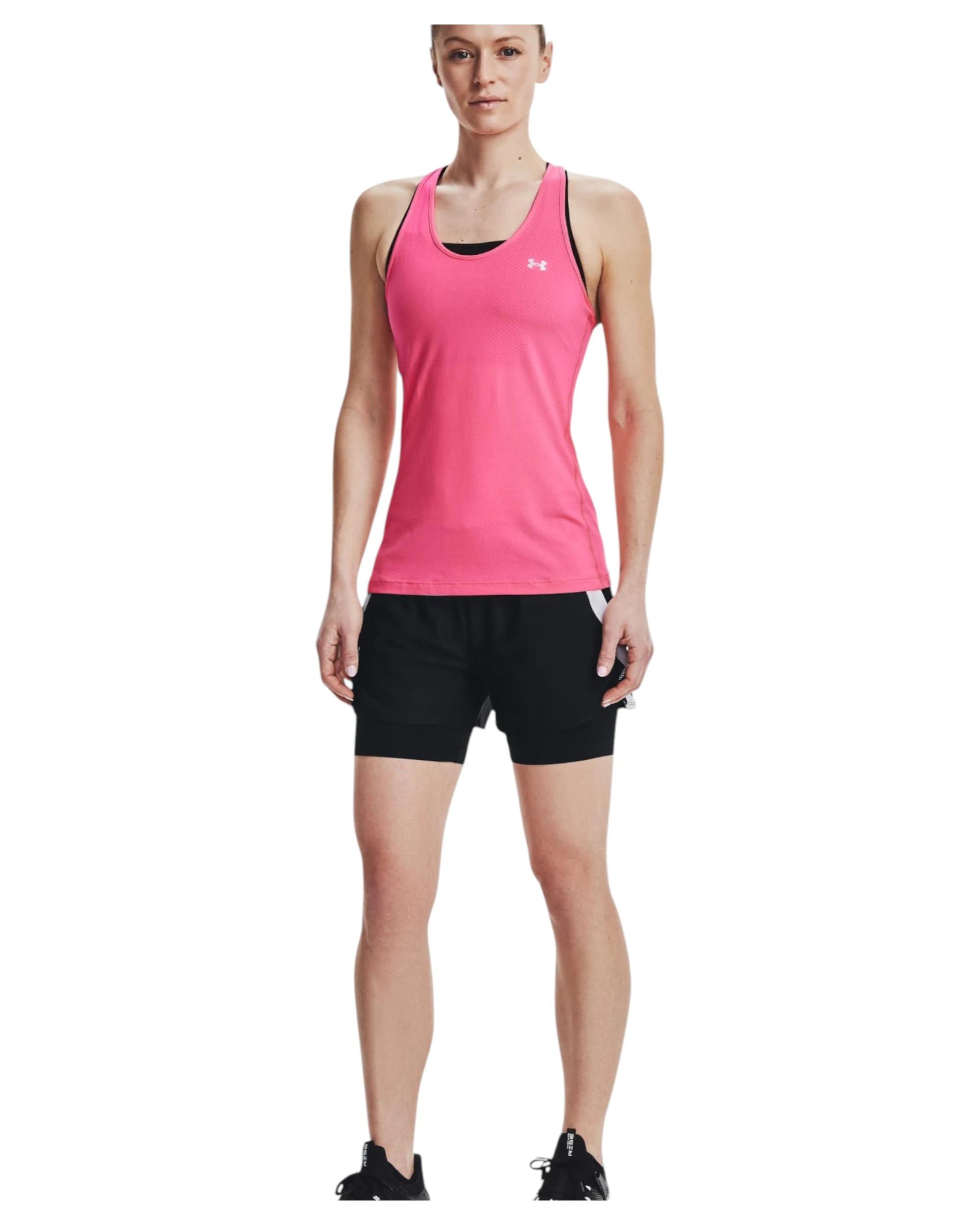 5 Under Armour Womens Play Up 2-in-1 Black/ White Shorts BLACK, 5 of 6
