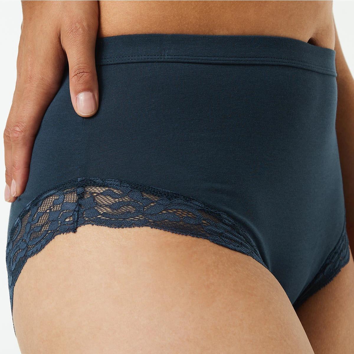 8 3 Pack Cotton Stretch Lace Trim Full Briefs Tp Bp Dn, 8 of 9