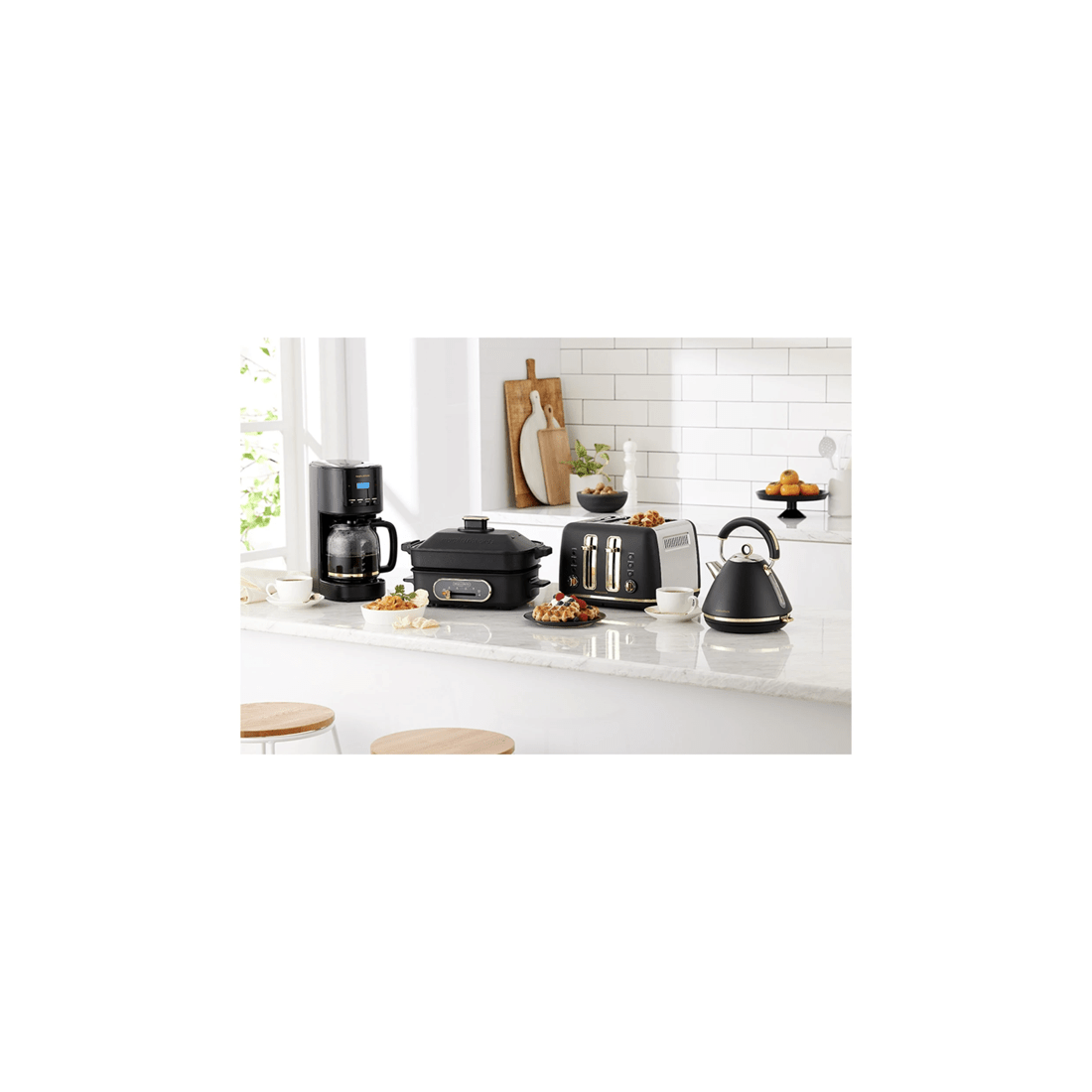 7 Morphy Richards Ascend Adjustable 4 Slice Toaster W/crumb Tray 2000w - black, 7 of 7