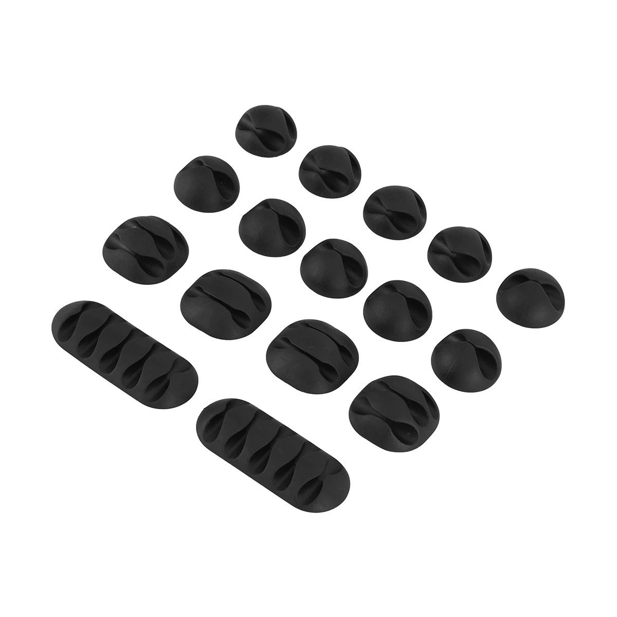 2 16 Pack Cable Tidy - Black, 2 of 8