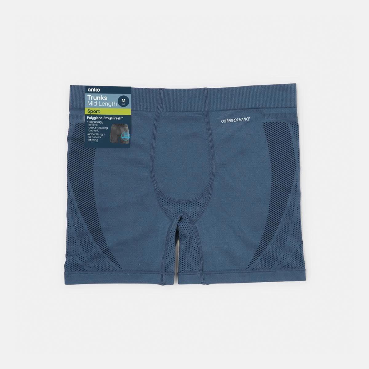 6 Semi Seamless Sports Trunks Blu Indigo, 6 of 6