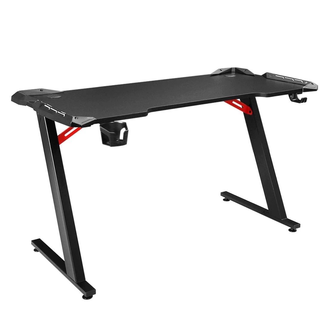1 Artiss Gaming Desk Computer Desks LED Light 120CM - Black, 1 of 6
