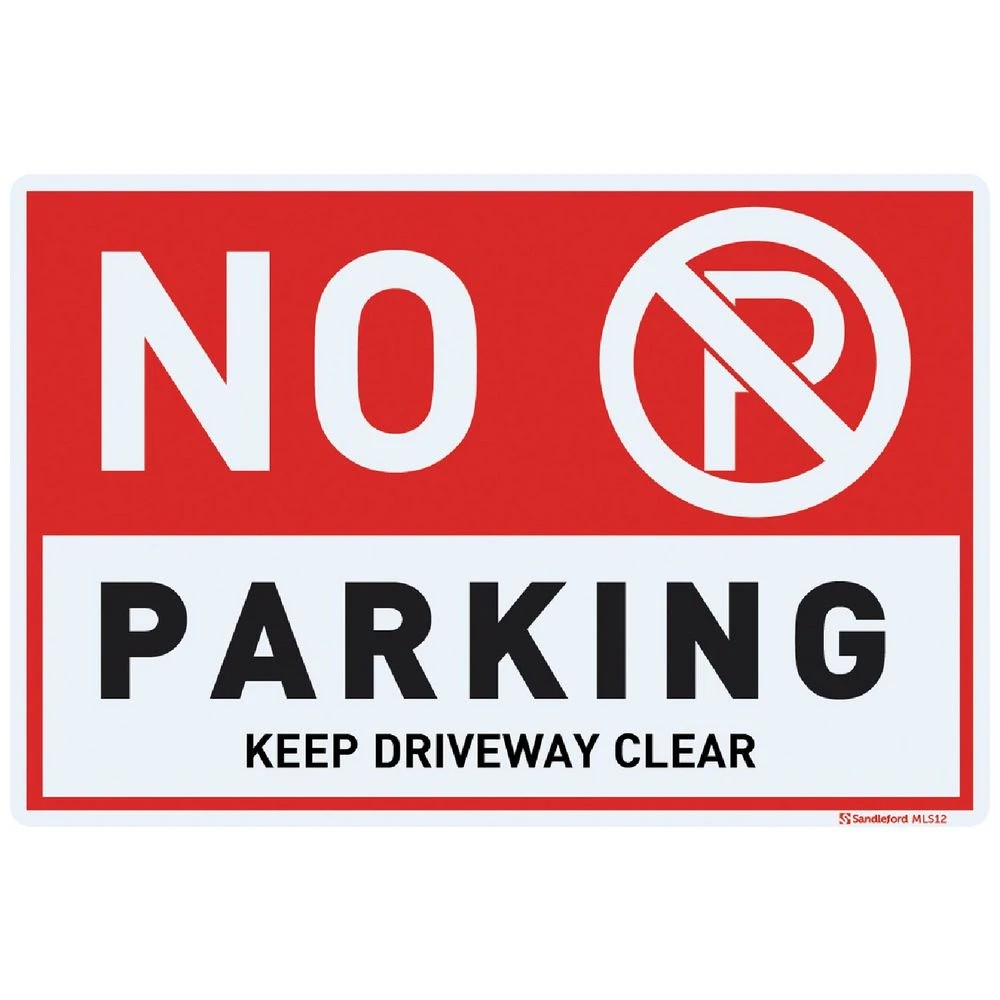 1 No Parking Sign 30 x 45cm, 1 of 1