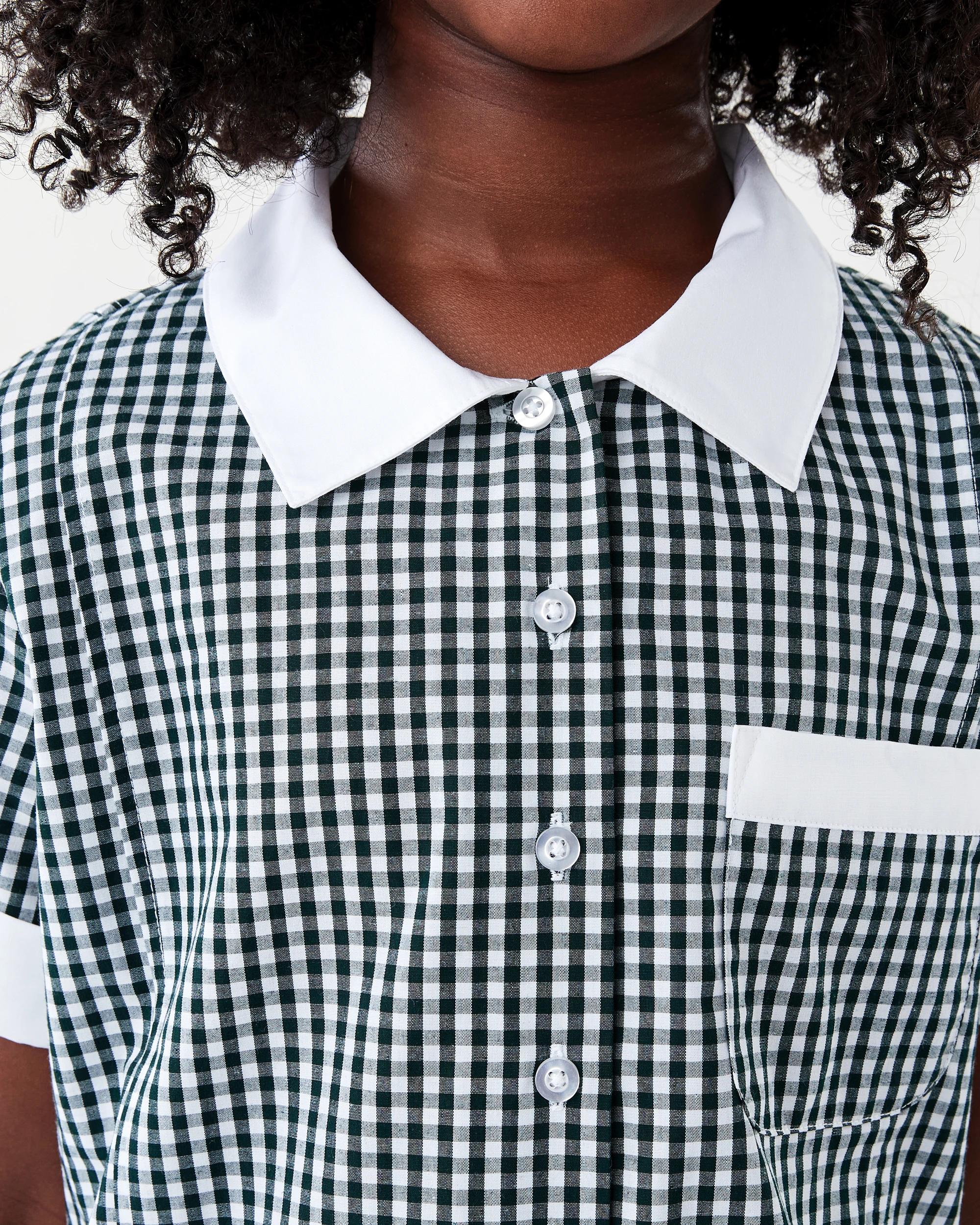 4 School Dress Grn Gngham, 4 of 10