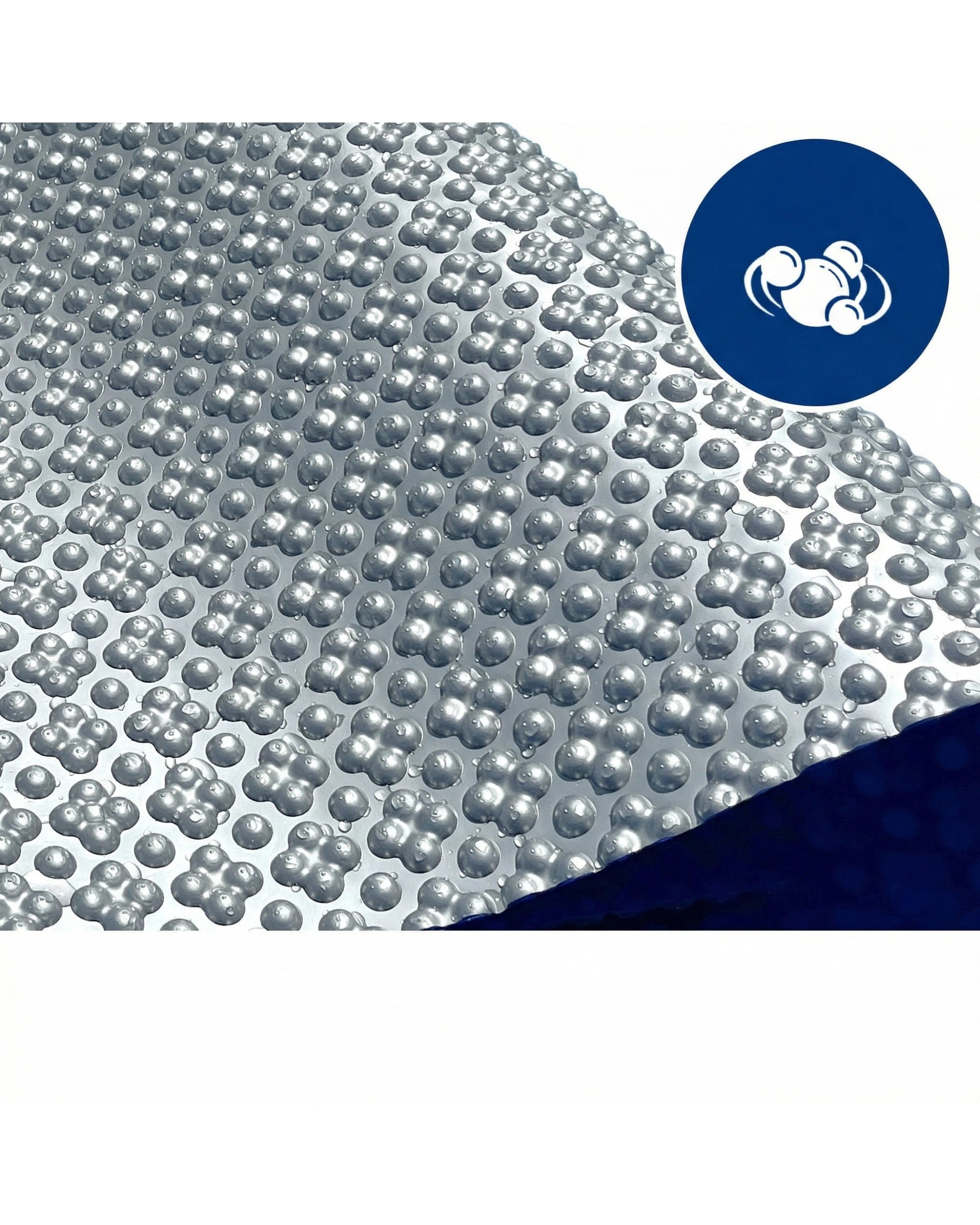 3 HydroActive 11m x 6.2m QuadCell Swimming Pool Cover 500 Micron - Grey, 3 of 7