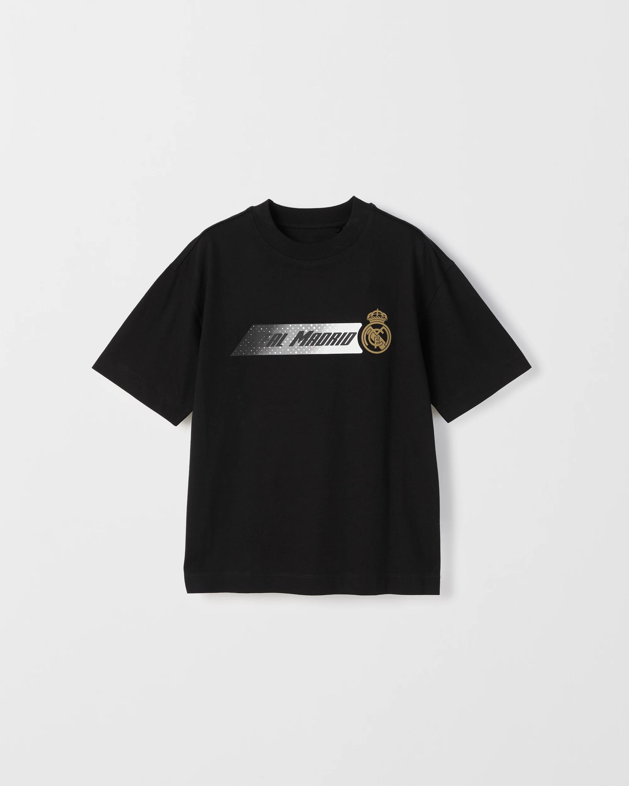 1 Real Madrid Australian Cotton T-Shirt BLACK, 1 of 3