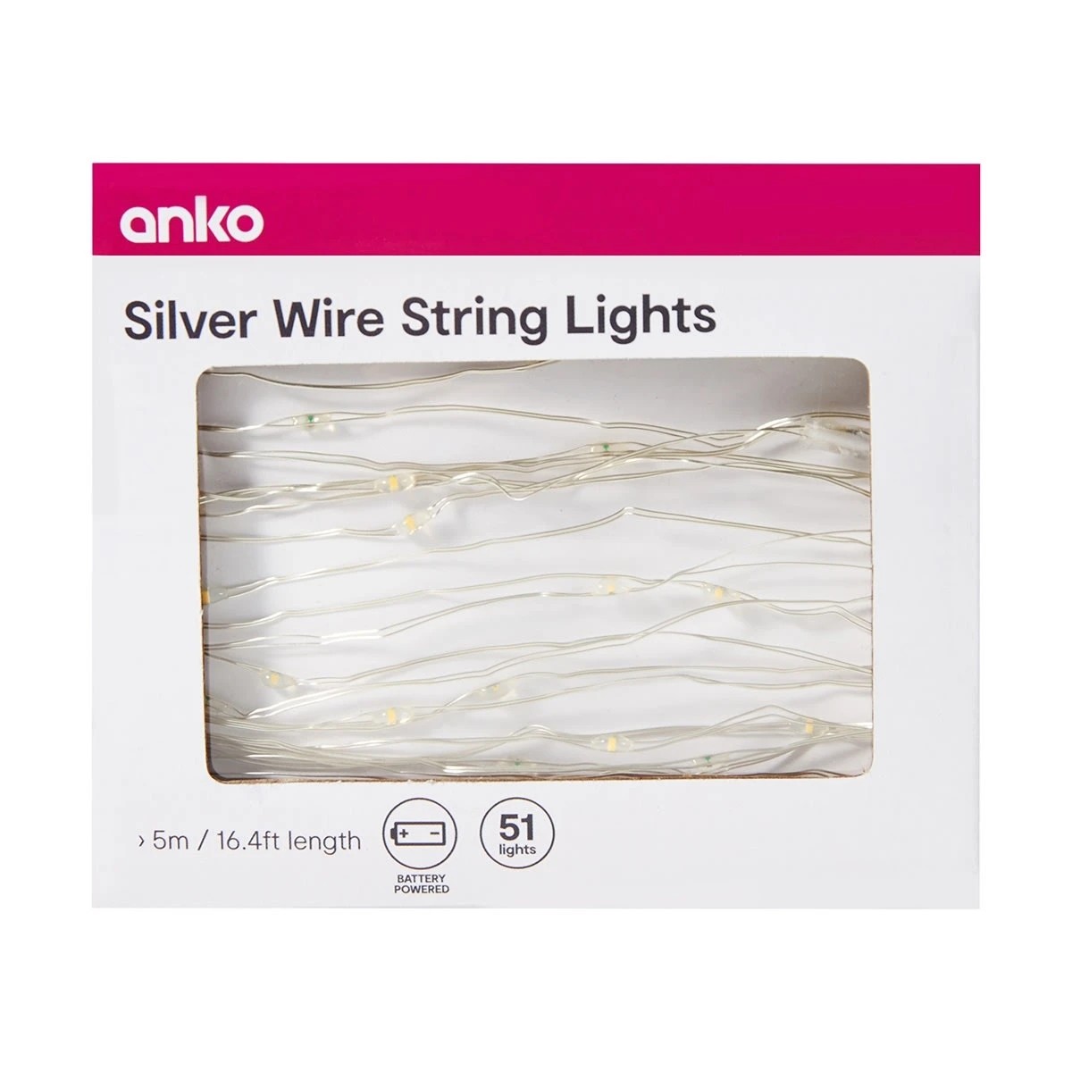 8 Silver Wire String Lights, 8 of 8