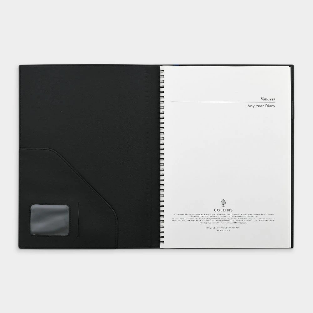 3 Collins Debden Vanessa A4 Week-to-View Undated Diary Black, 3 of 8