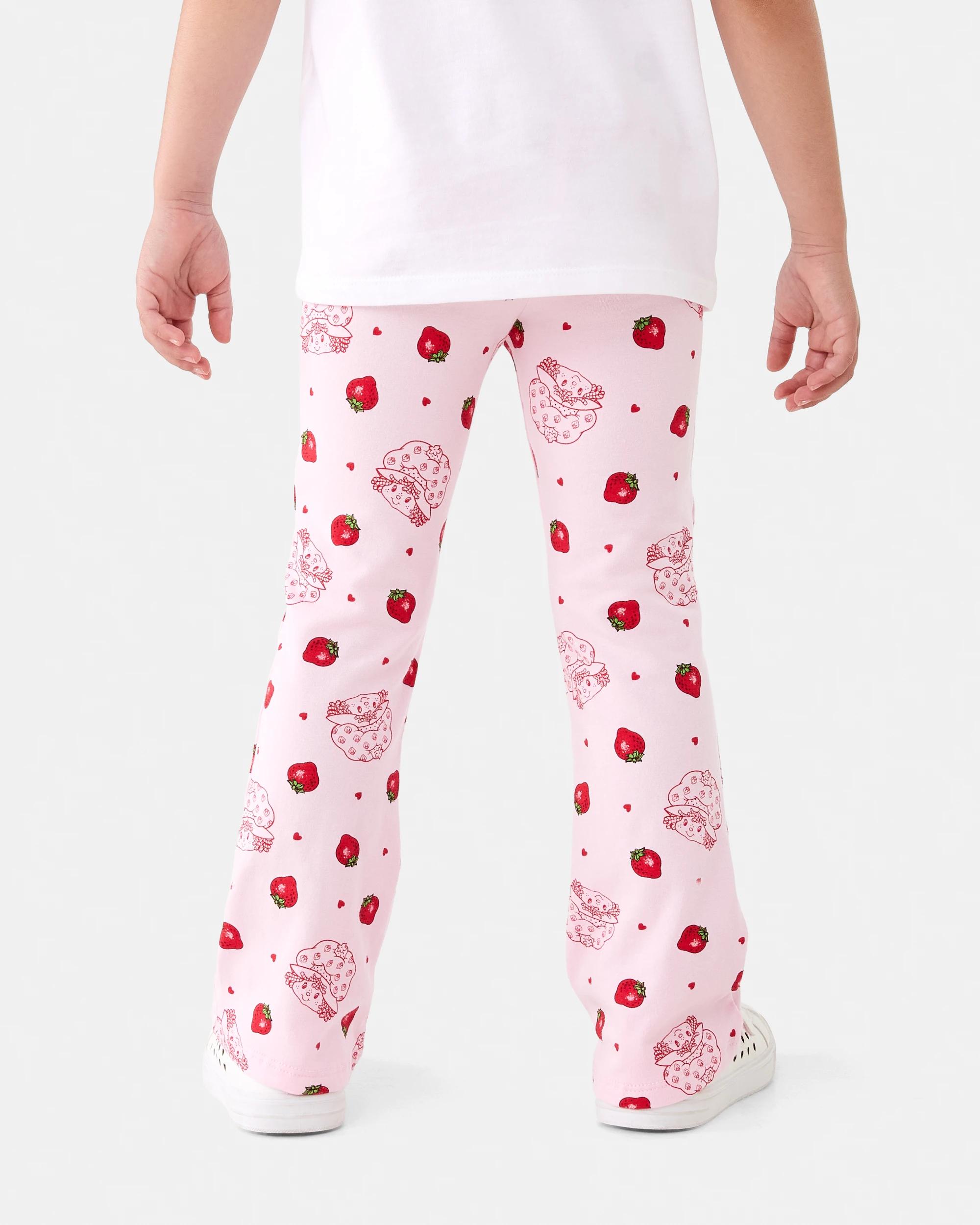 2 Strawberry Shortcake License Flare Leggings Straw Cake, 2 of 6