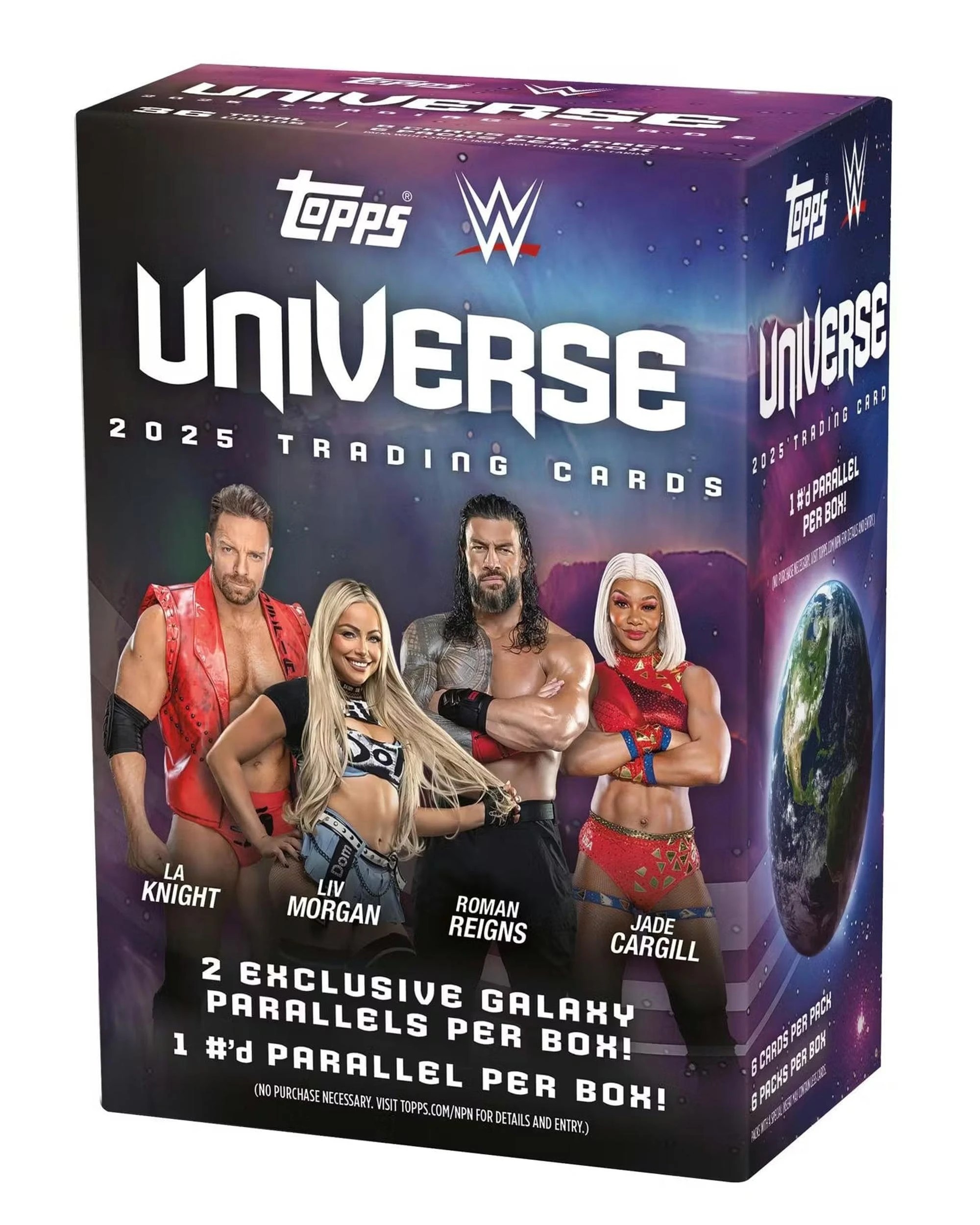 1 Topps WWE Universe Wrestling 2025 Blaster Box, 1 of 8