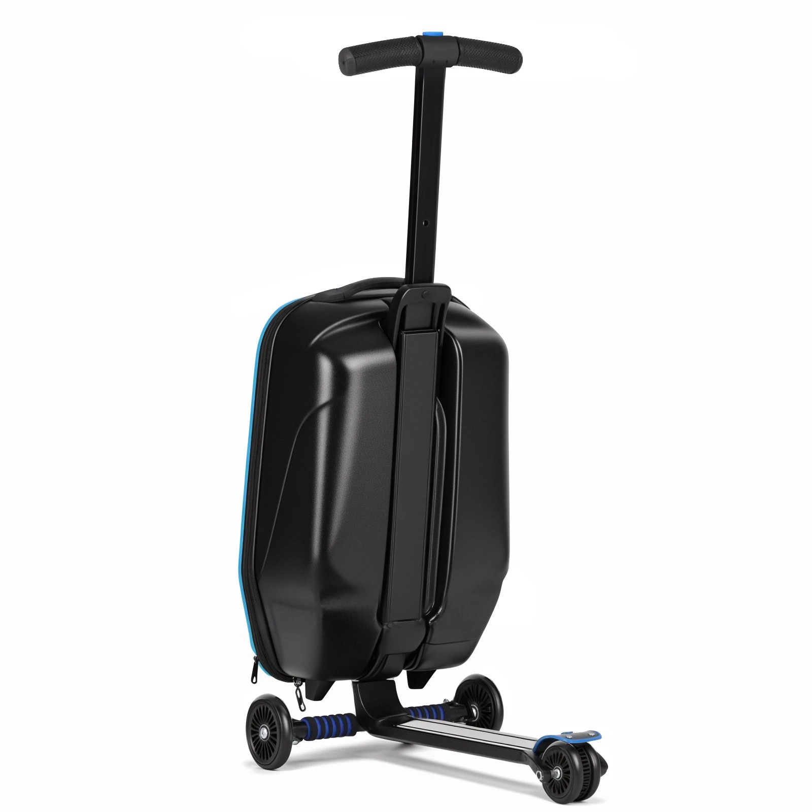 4 Advwin 2-in-1 Foldable Scooter Suitcase LED Wheels Ride-on LuggageCarry-on Luggage & Travel Scooter Ride-on Suitcase, 4 of 8