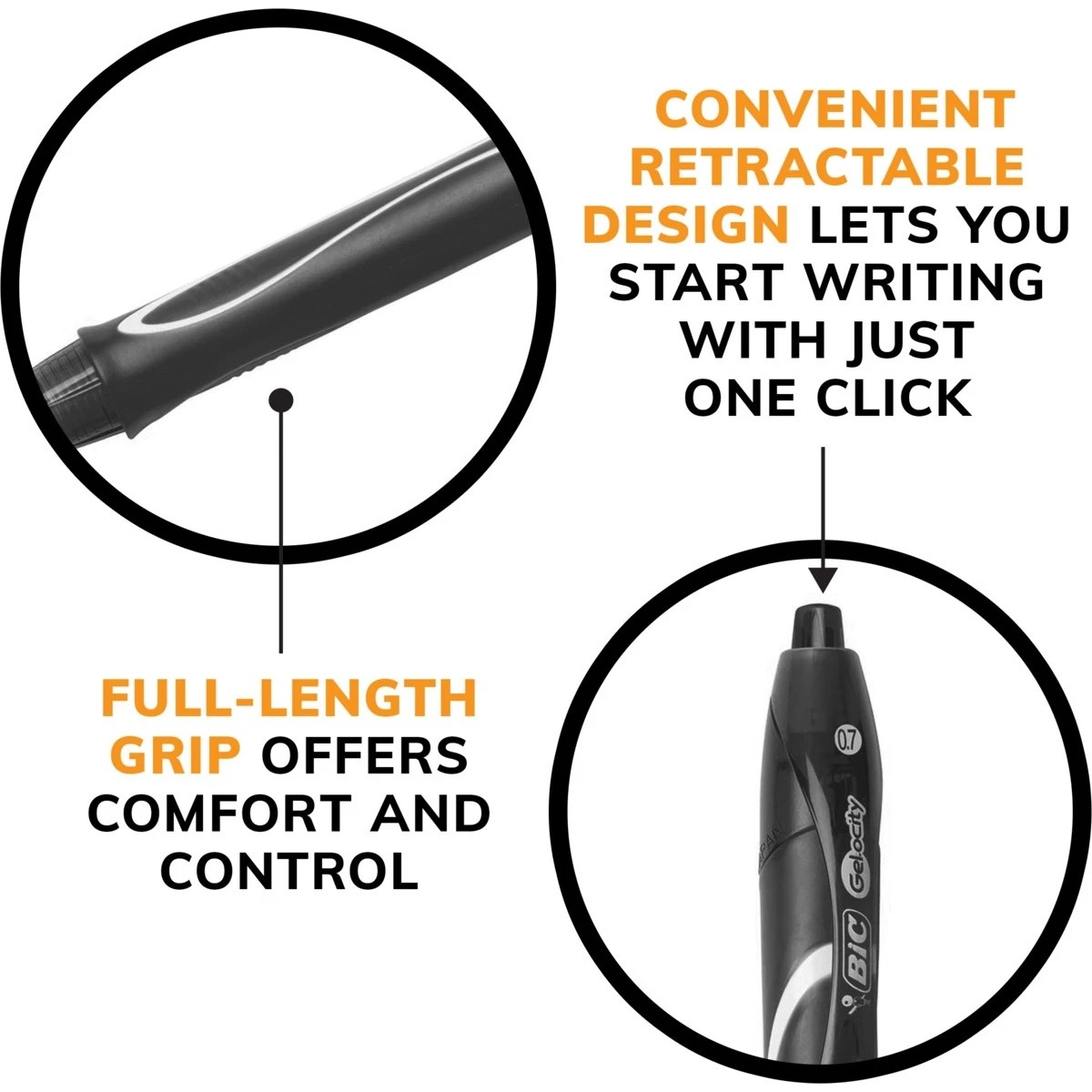 4 2 Pack BIC Gel-ocity Quick Dry Gel Pens - Black, 4 of 6