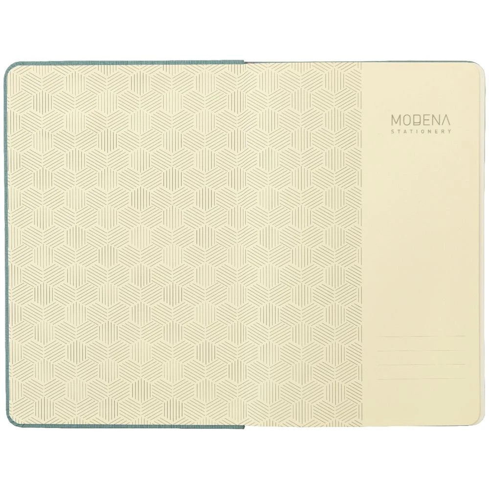 3 Modena A5 Linen Plain Notebook Teal, 3 of 5