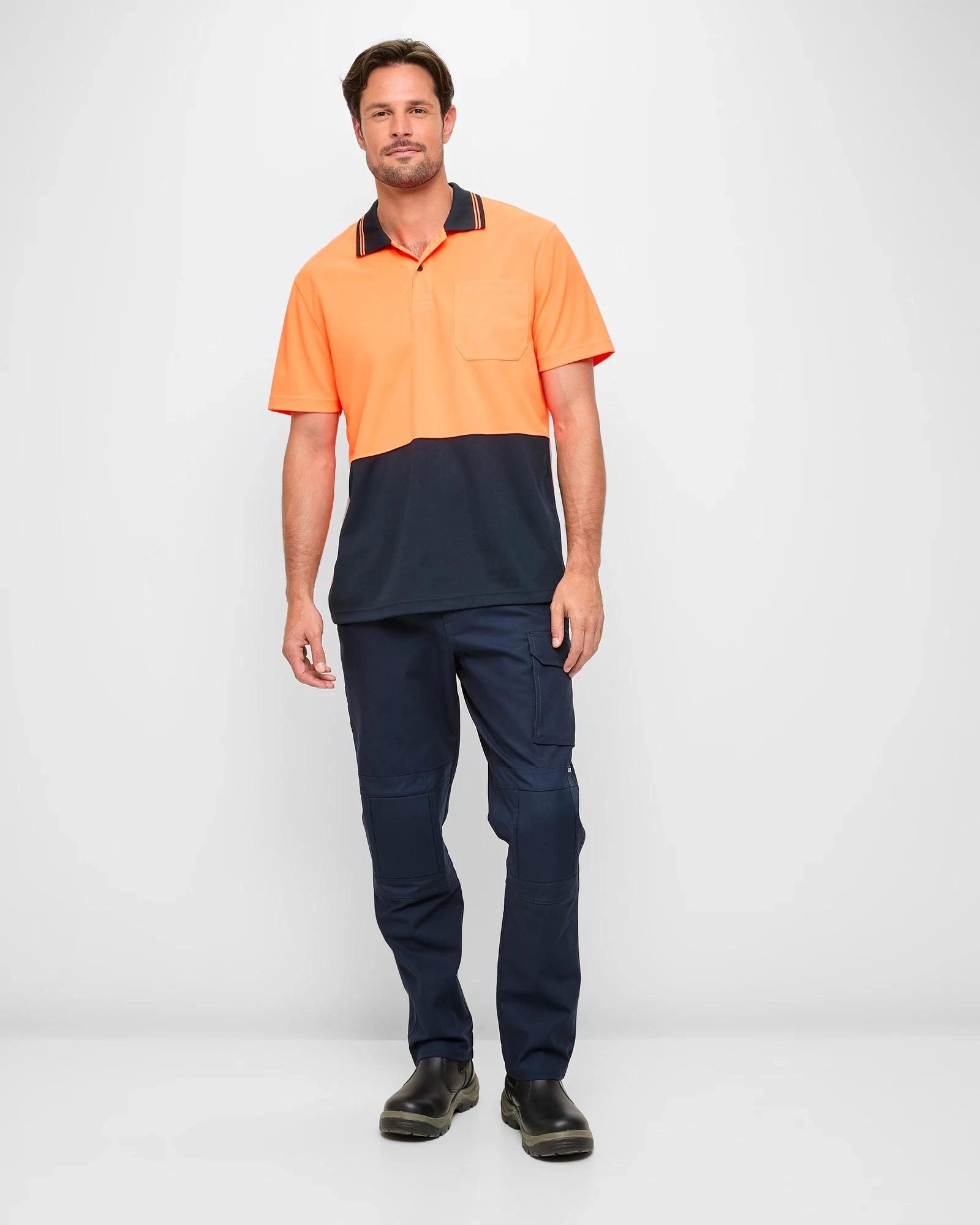 2 Australian Cotton Kneepad Work Performance Pants - Graphite NAVY BLUE, 2 of 5