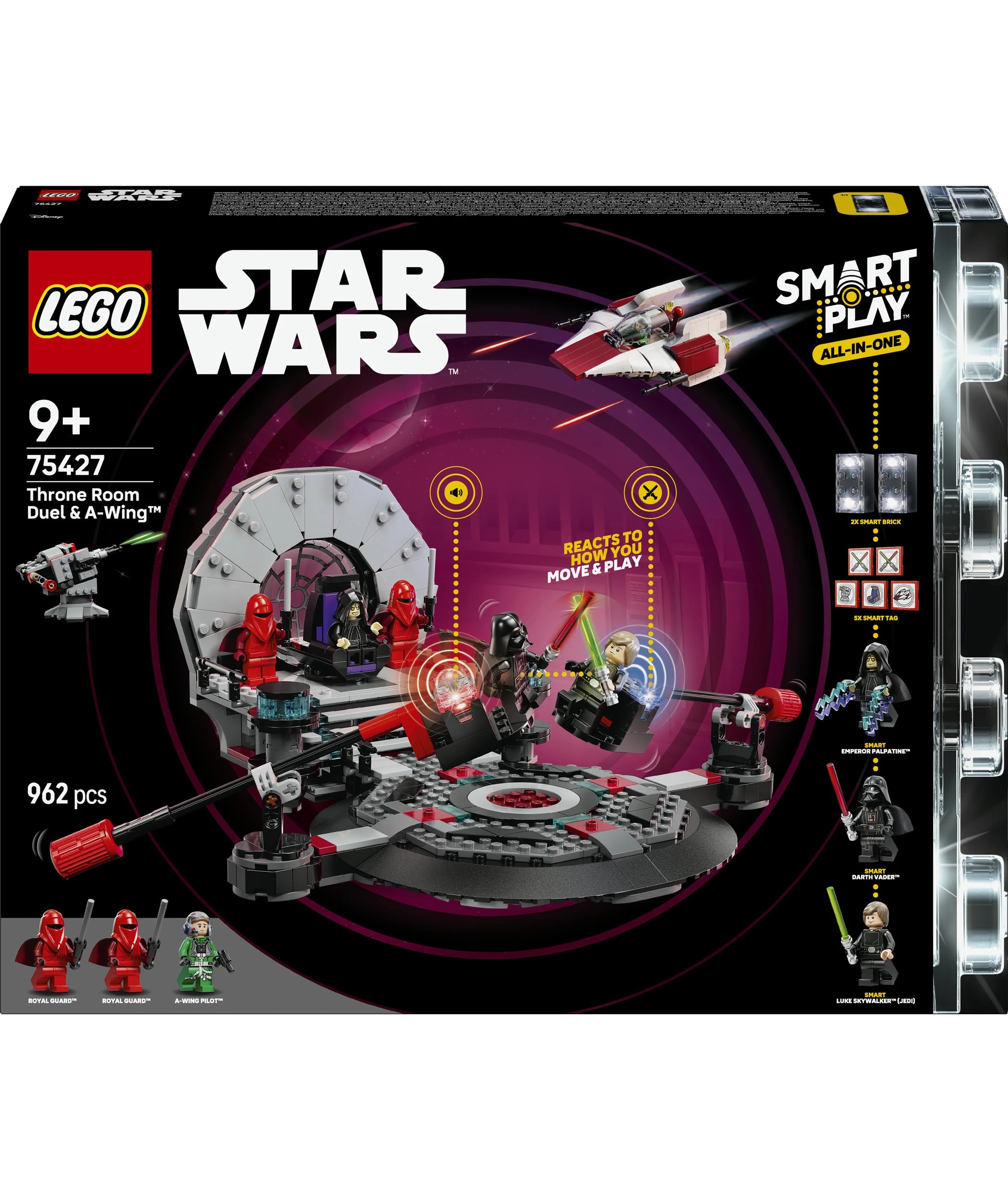 1 LEGO Star Wars SMART Play: Throne Room Duel & A-Wing 75427, 1 of 10