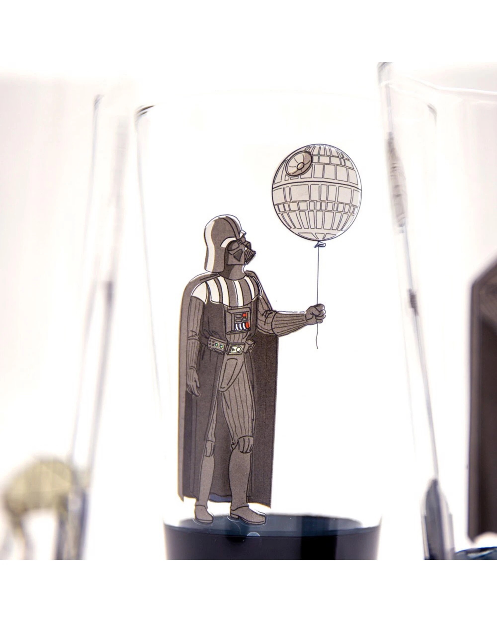 3 Star Wars - Darth Vader's Free Time Glass Set of 4 - Clear, 3 of 5