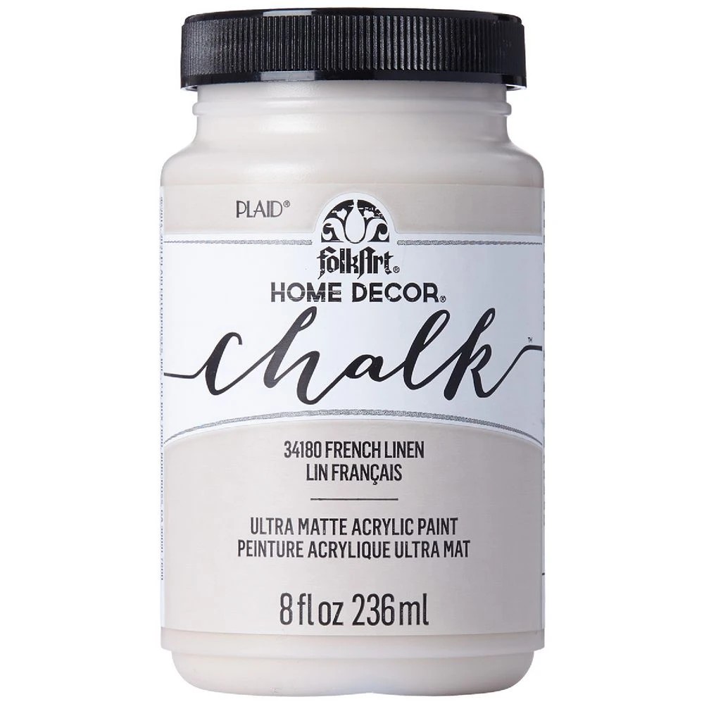 1 FolkArt Home Décor Chalk Acrylic Paint French Linen, 1 of 3