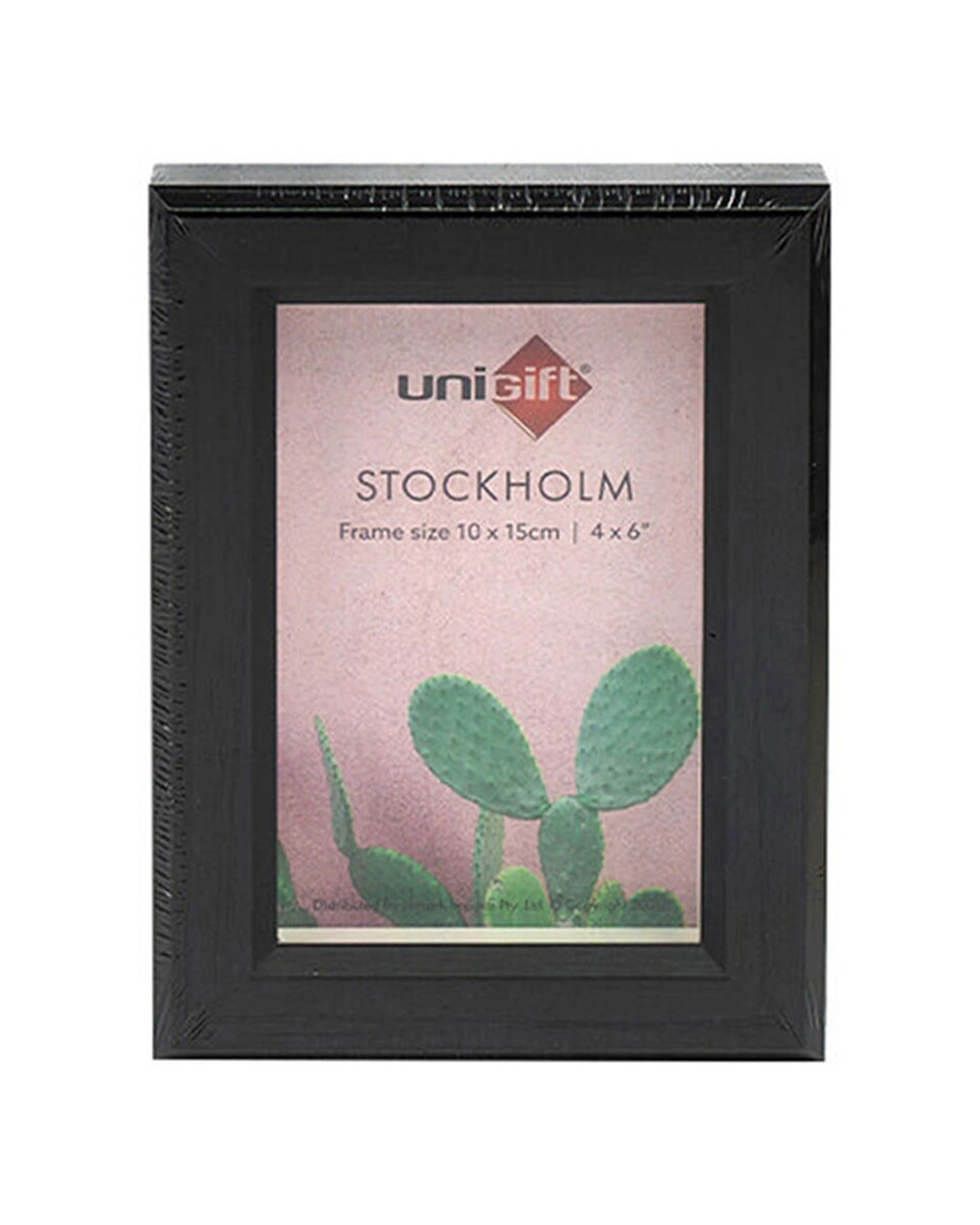 2 Unigift 12PK Stockholm Wooden Glass Decortiave Picture Photo Frame 4x6in/10x15cm - Brown, 2 of 2
