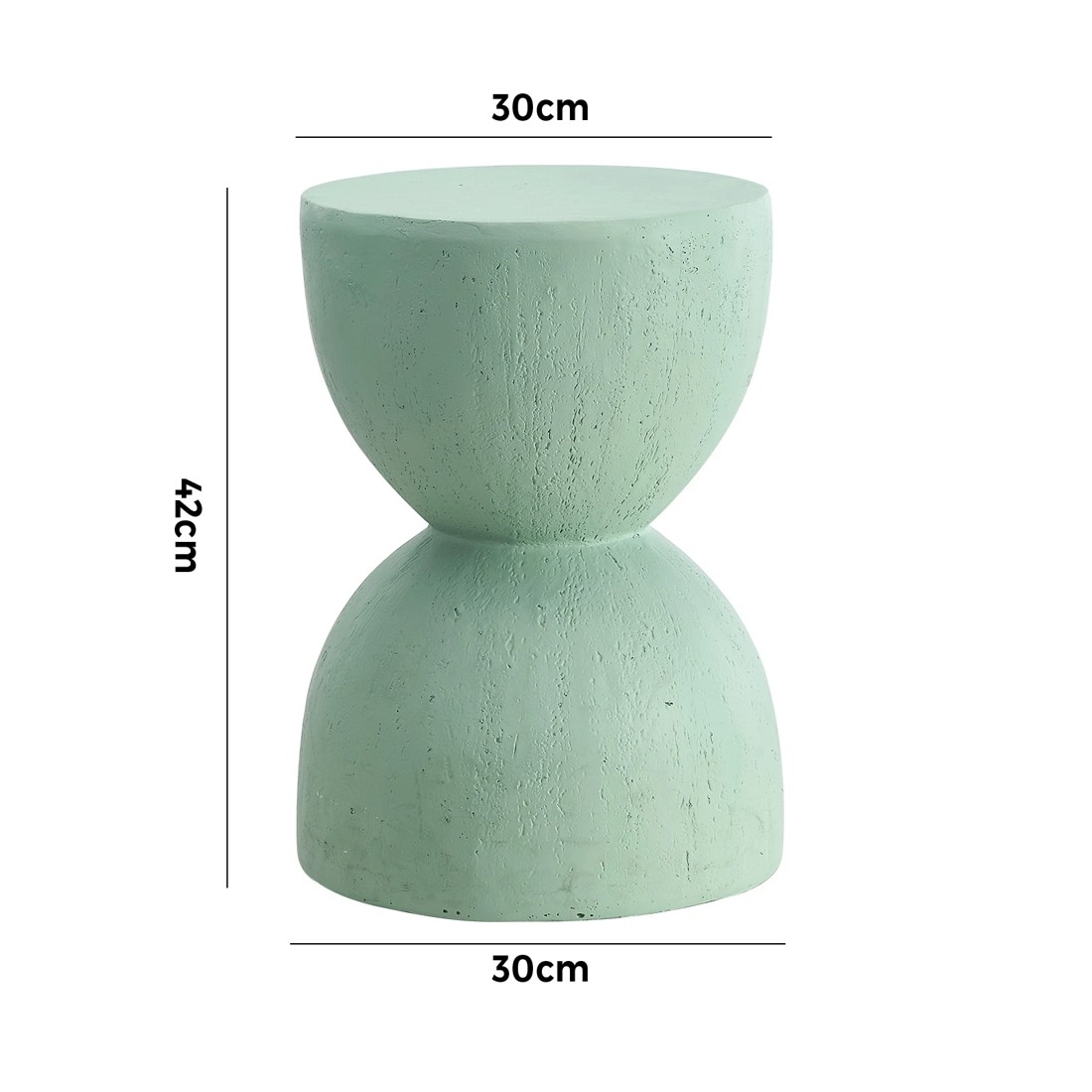 10 Oikiture Side Table Coffee Bedside End Stool Stand Stone Outdoor Indoor
 - Green, 10 of 10