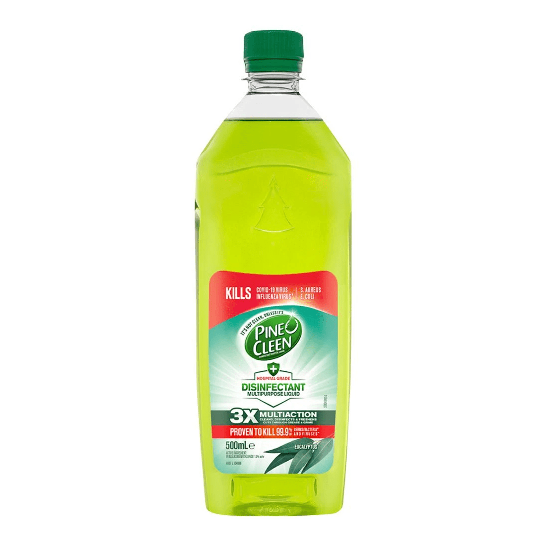 1 Pine O Cleen Antibacterial Disinfectant Eucalyptus 500mL, 1 of 3