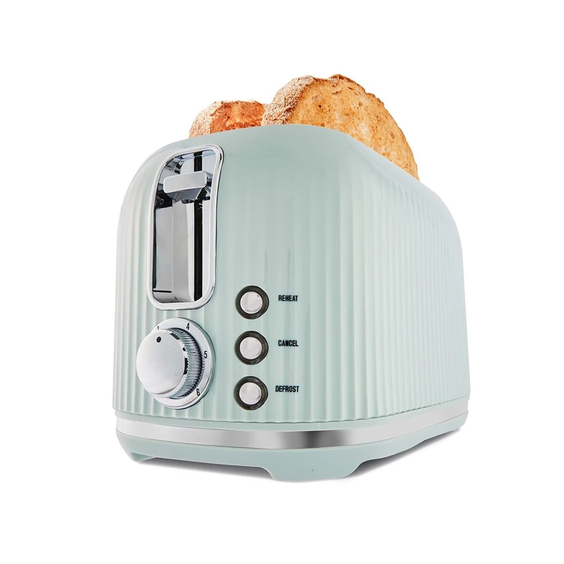 1 2 Slice Retro Toaster - Green, 1 of 8