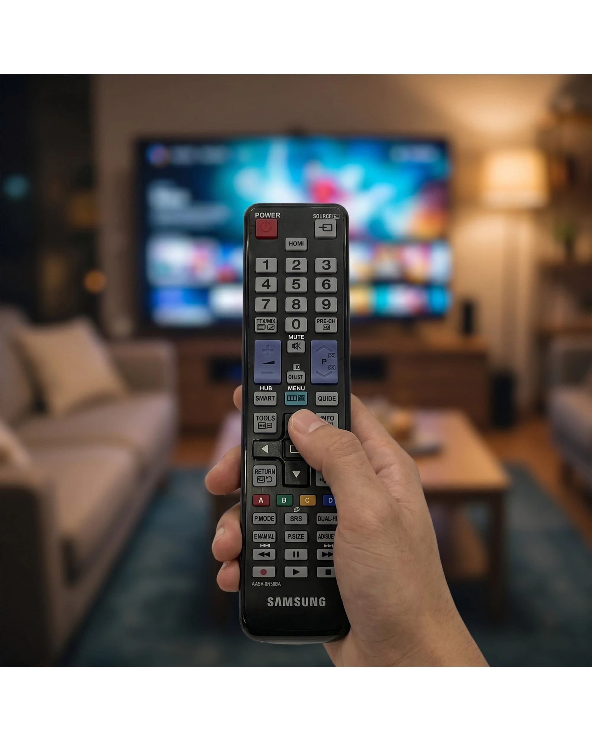 4 Genuine Samsung AA59-00508A TV Remote Control - Black, 4 of 5