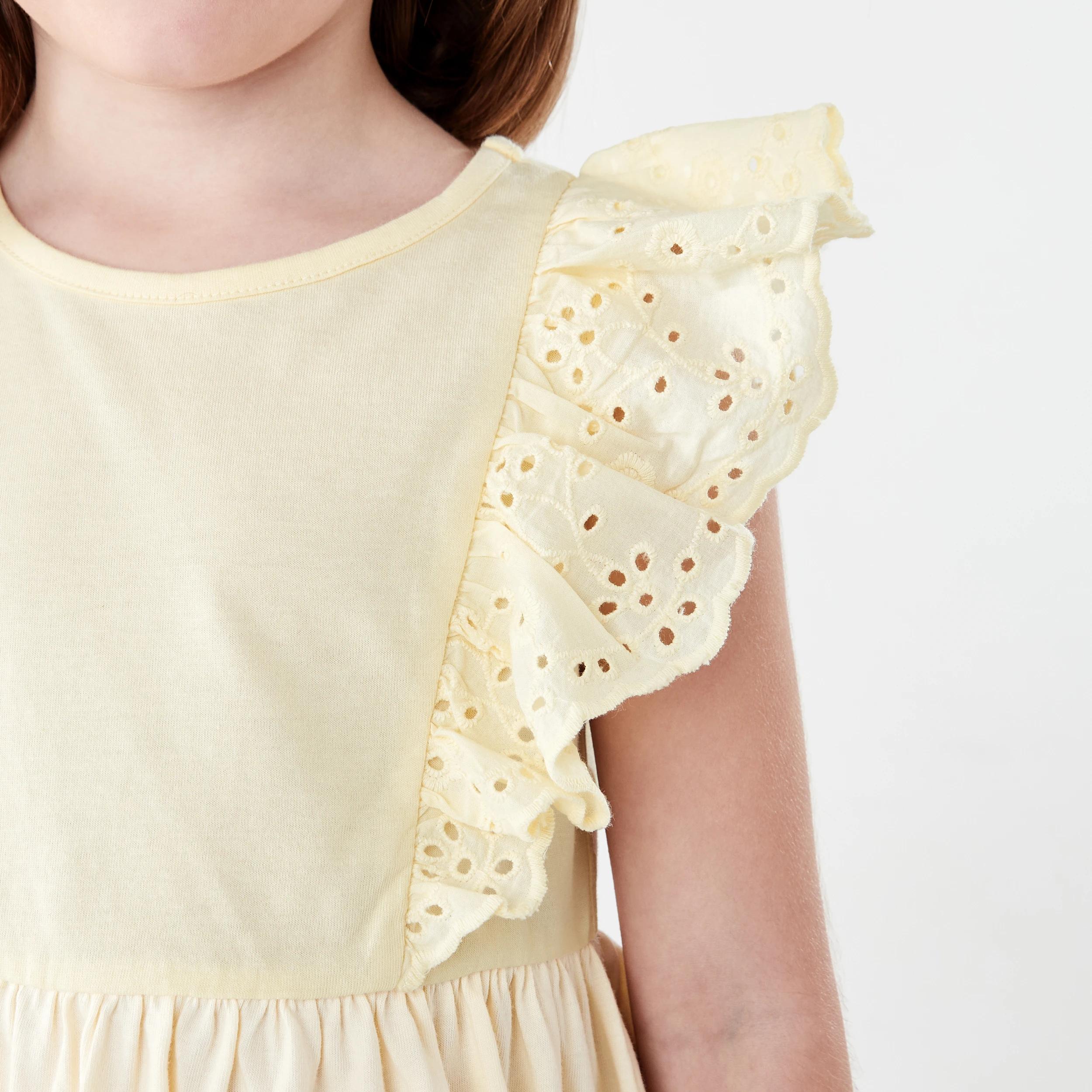 4 Frill Sleeve Dress SORBET YELLOW, 4 of 7