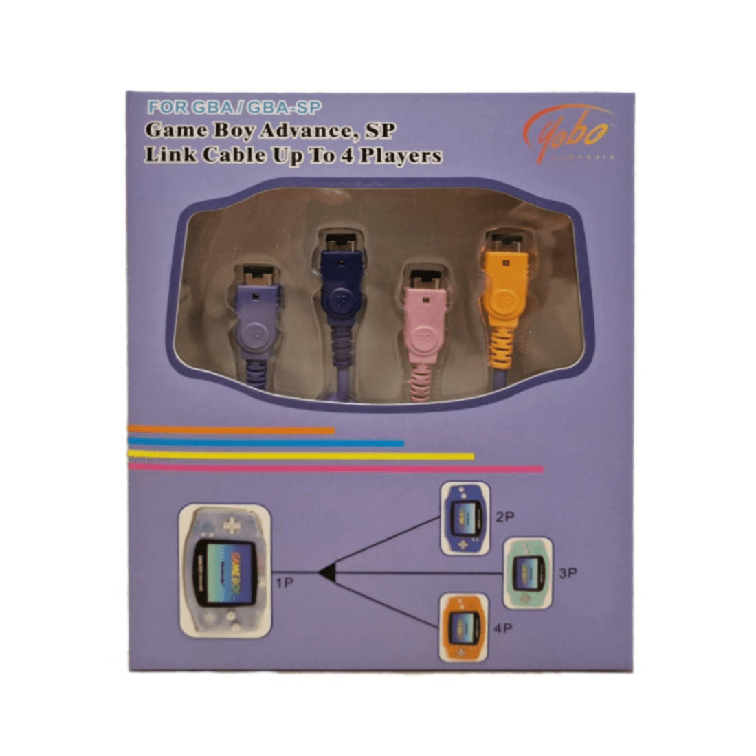 1 Yobo Gameware Yobo Gameboy Advance and Gameboy Advance SP 4 Player Link Cable, 1 of 1