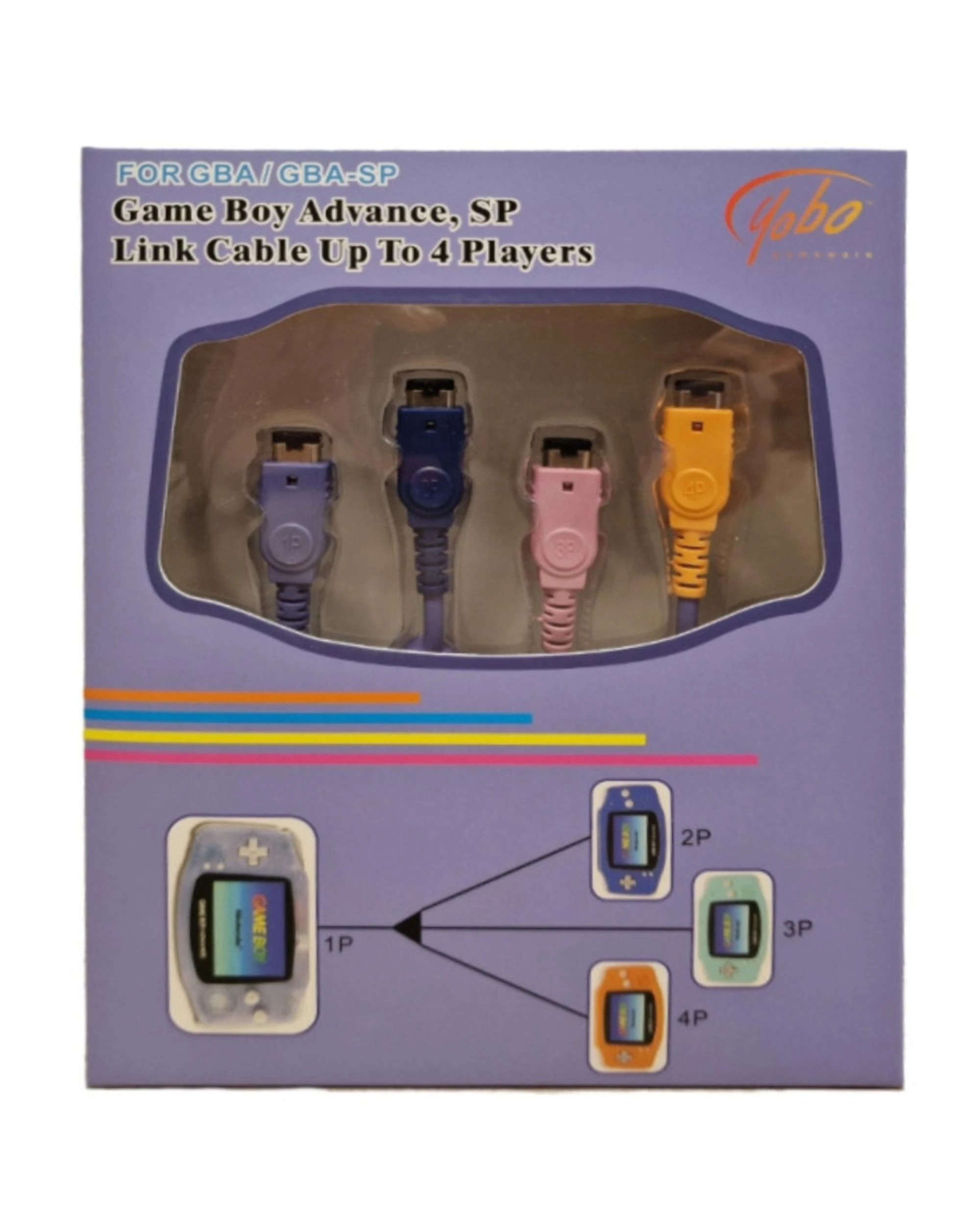 1 Yobo Gameboy Advance and Gameboy Advance SP 4 Player Link Cable, 1 of 1