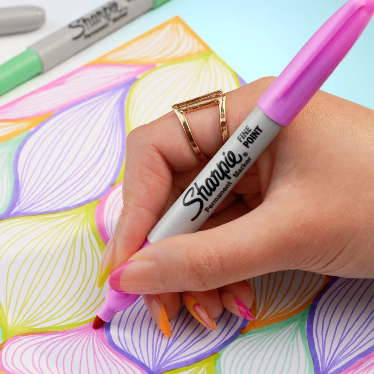 4 12 Pack Sharpie Fine Point Glam Pop Permanent Markers, 4 of 10