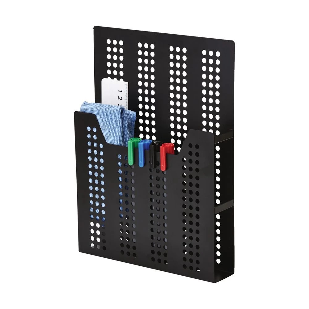 3 J.Burrows A4 Magnetic Organiser 220 x 45 x 300mm Black, 3 of 4