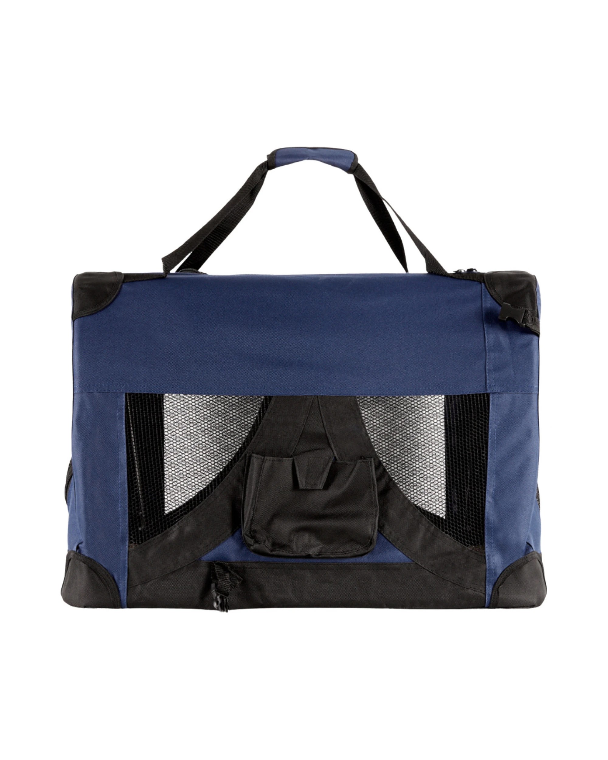 4 Little Buddies Royale Heavy Duty Soft Collapsible Dog Cat Pet Carrier Large - Blue, 4 of 5