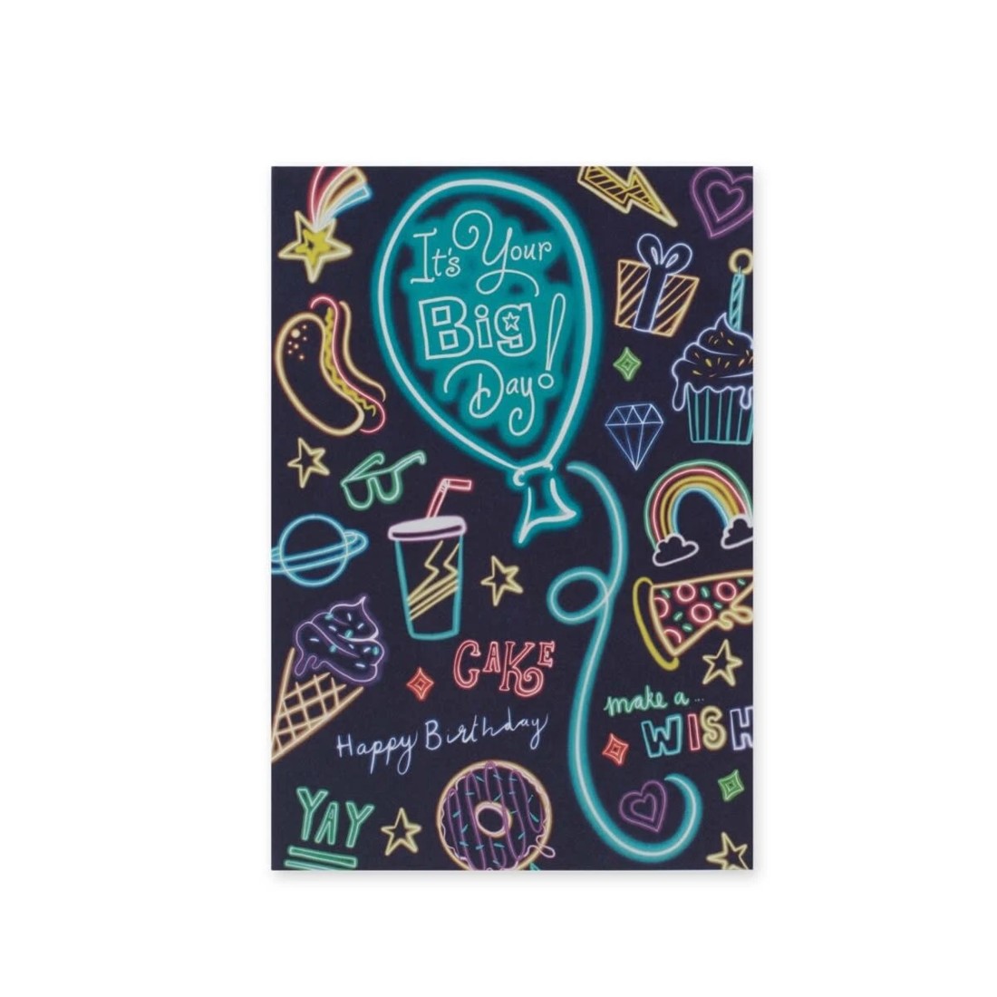 3 Creative Publishing by Hallmark Birthday Card - Neon Party, 3 of 3