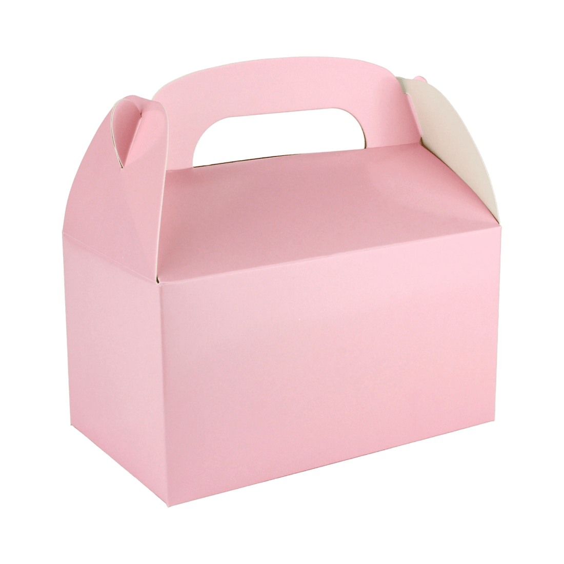 1 Party Maker Light Pink Lolly/Treat Boxes with Handle Pack of 6, 1 of 2
