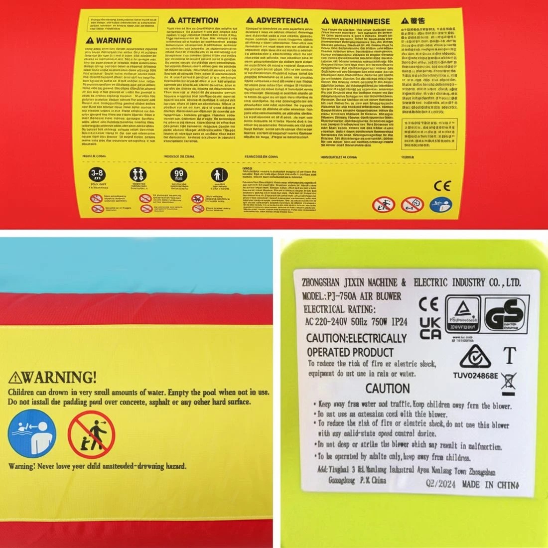 5 Doctor Dolphin Kids Inflatable Pool Water Slide Park Jumping Castle 575X445CM - Multi, 5 of 5