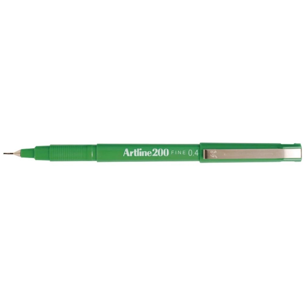 1 Artline 200 Fineliner 0.4mm Green, 1 of 2