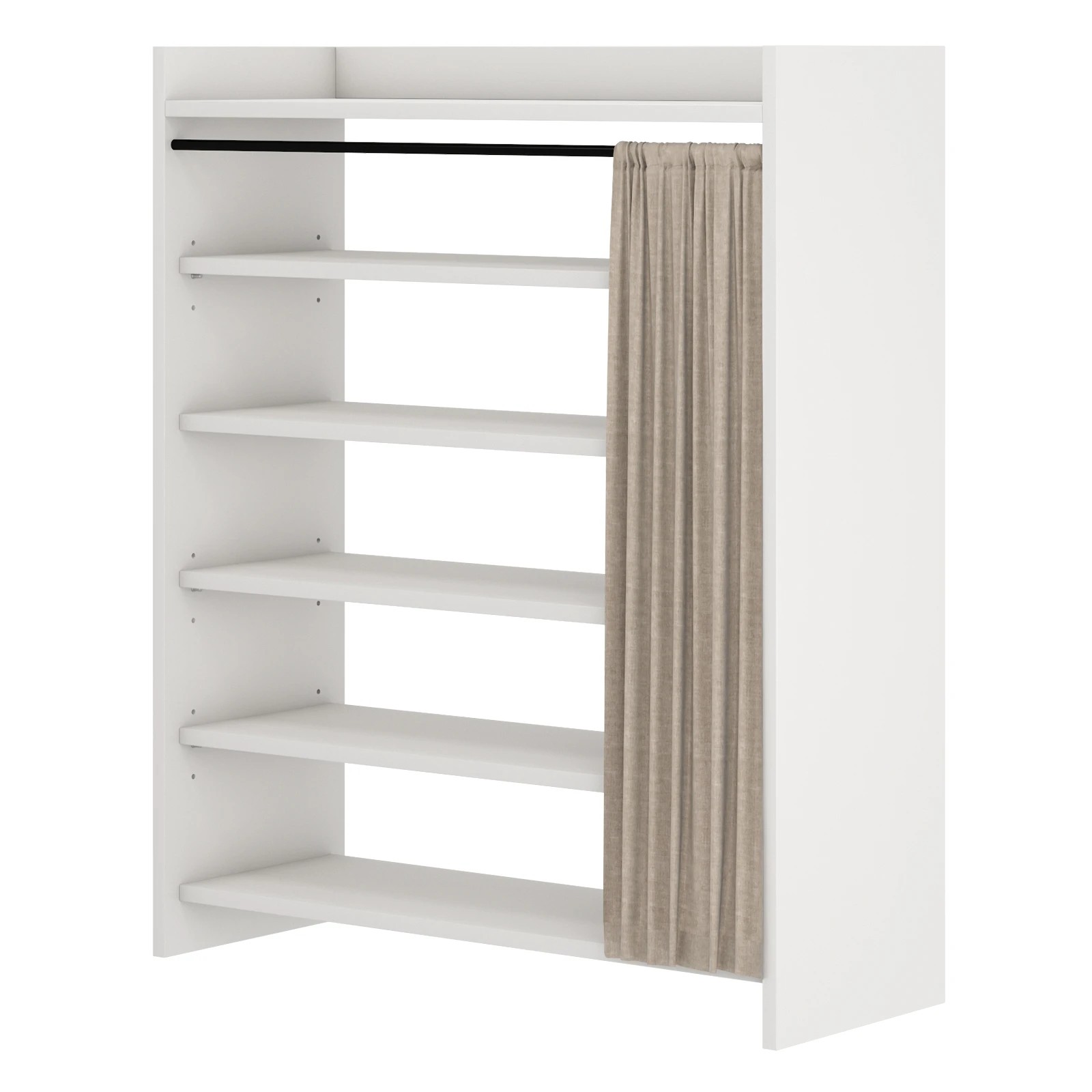 5 Advwin Shoe Storage Cabinet with Cover 5-Tier Shoe Rack White - White, 5 of 10