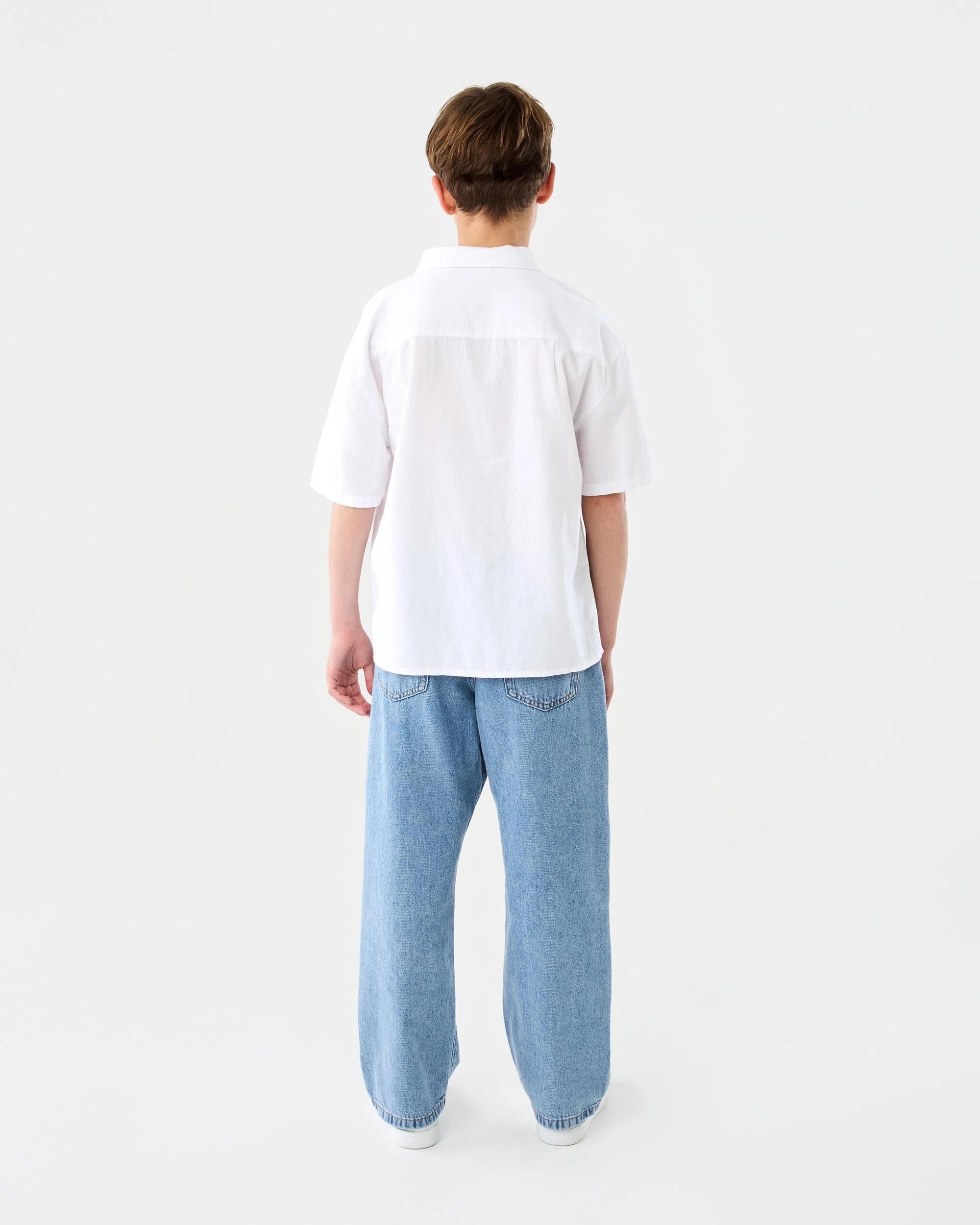 8 Short Sleeve Linen Shirt White, 8 of 8