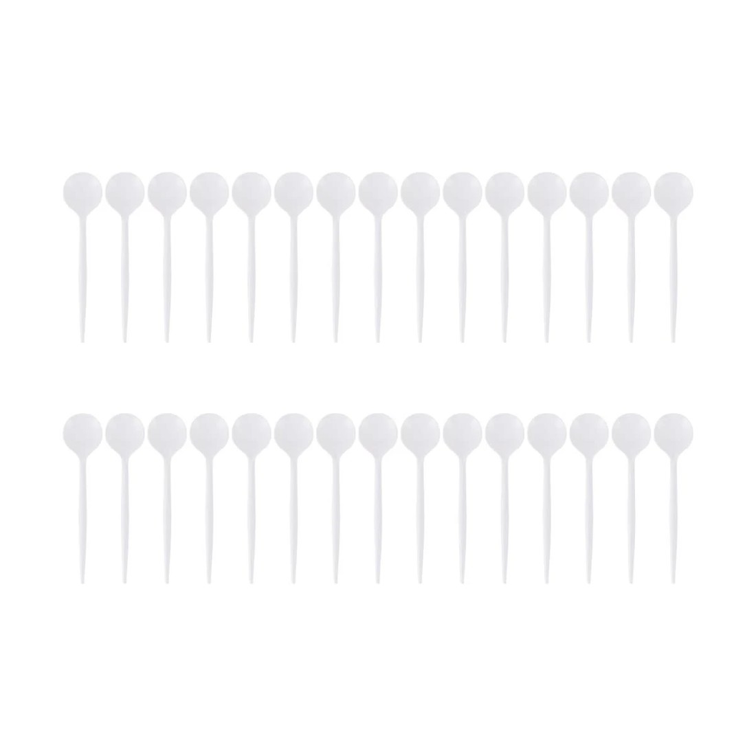 4 30 Piece White Reusable Spoons, 4 of 5