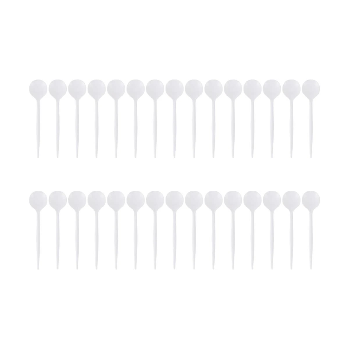 4 30 Piece White Reusable Spoons, 4 of 5