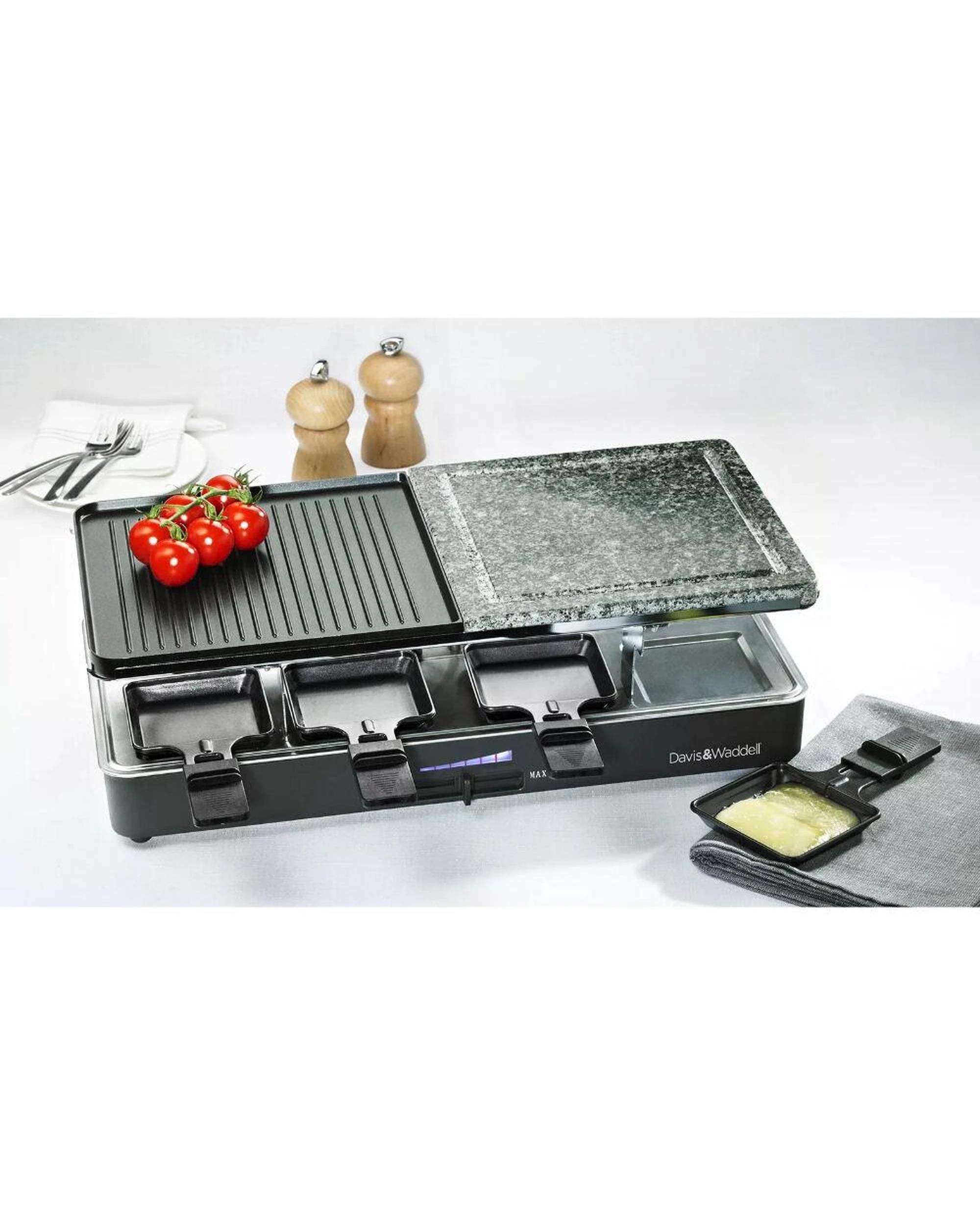 2 Davis & Waddell Electric Raclette Party Grill 8 Person  Black - Black, 2 of 9