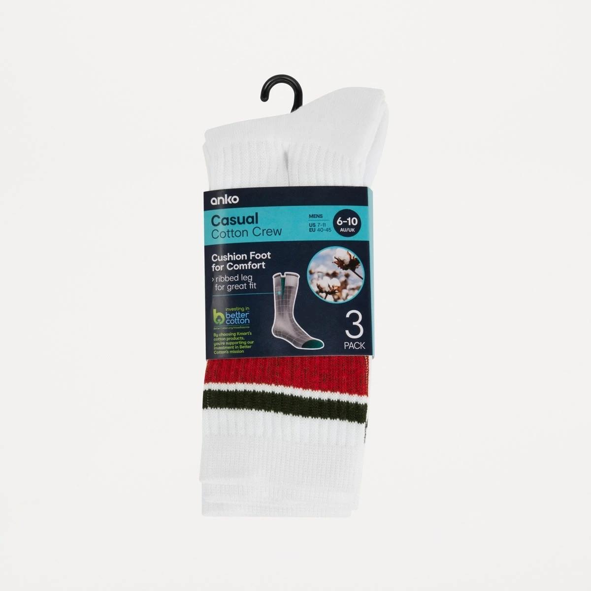 3 3 Pack Retro Stripe Rib Socks RETRO STRIPE SOCKS, 3 of 3
