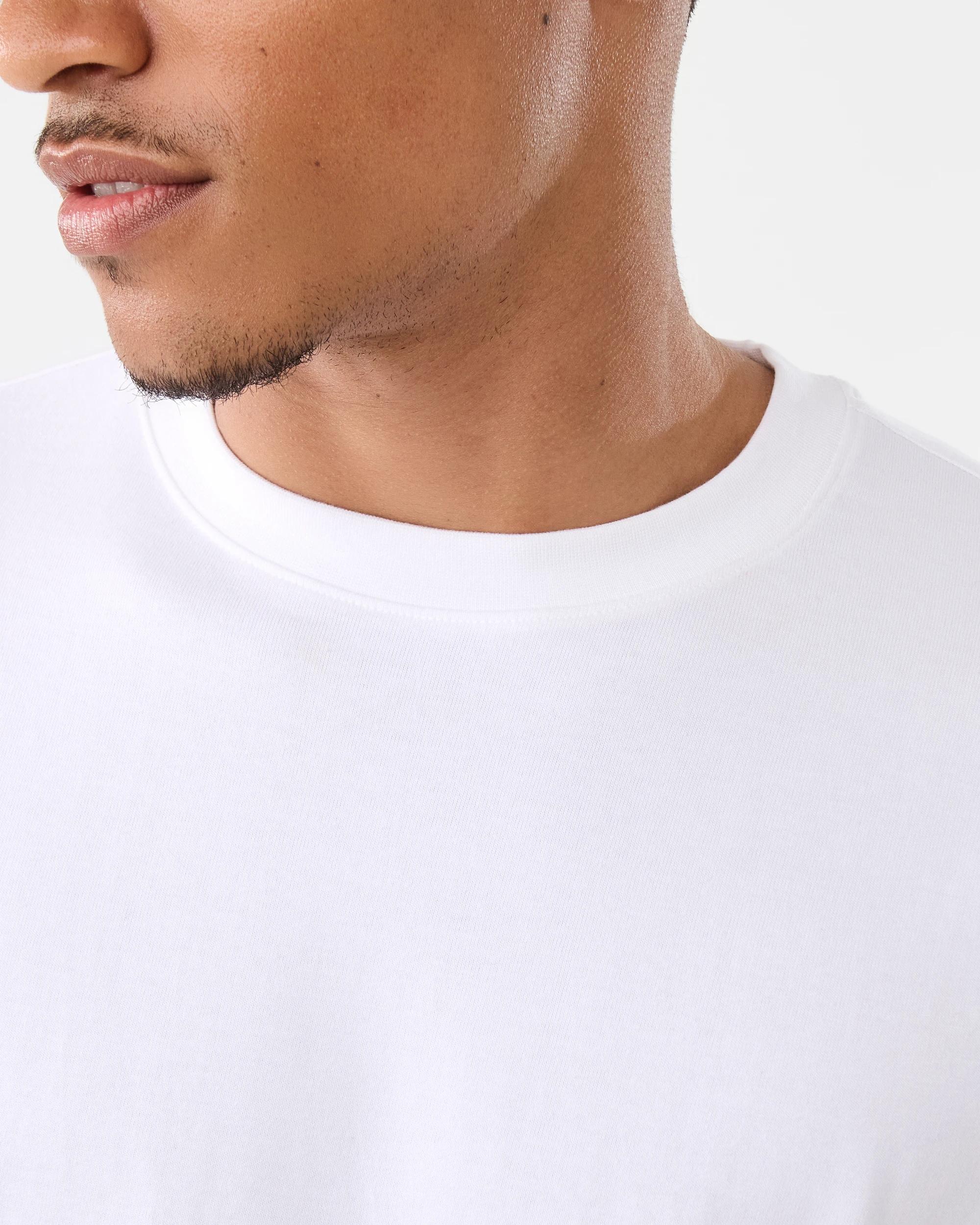 6 Oversized Heavyweight T-shirt WHITE, 6 of 6