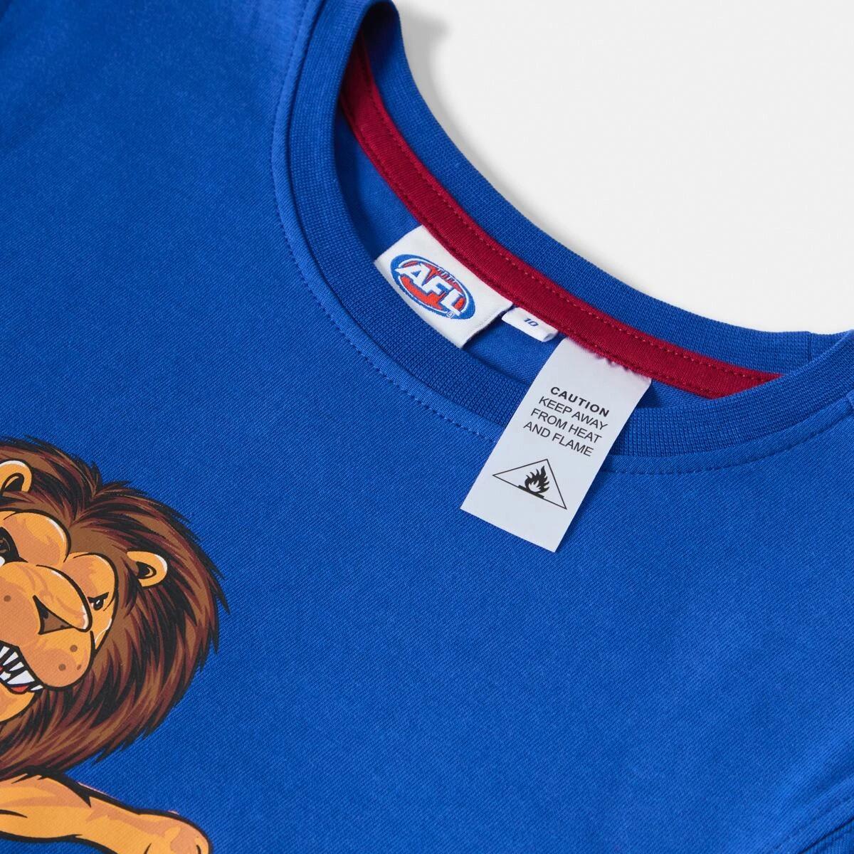 8 Official AFL Kids Pyjama Set Brisbane, 8 of 9