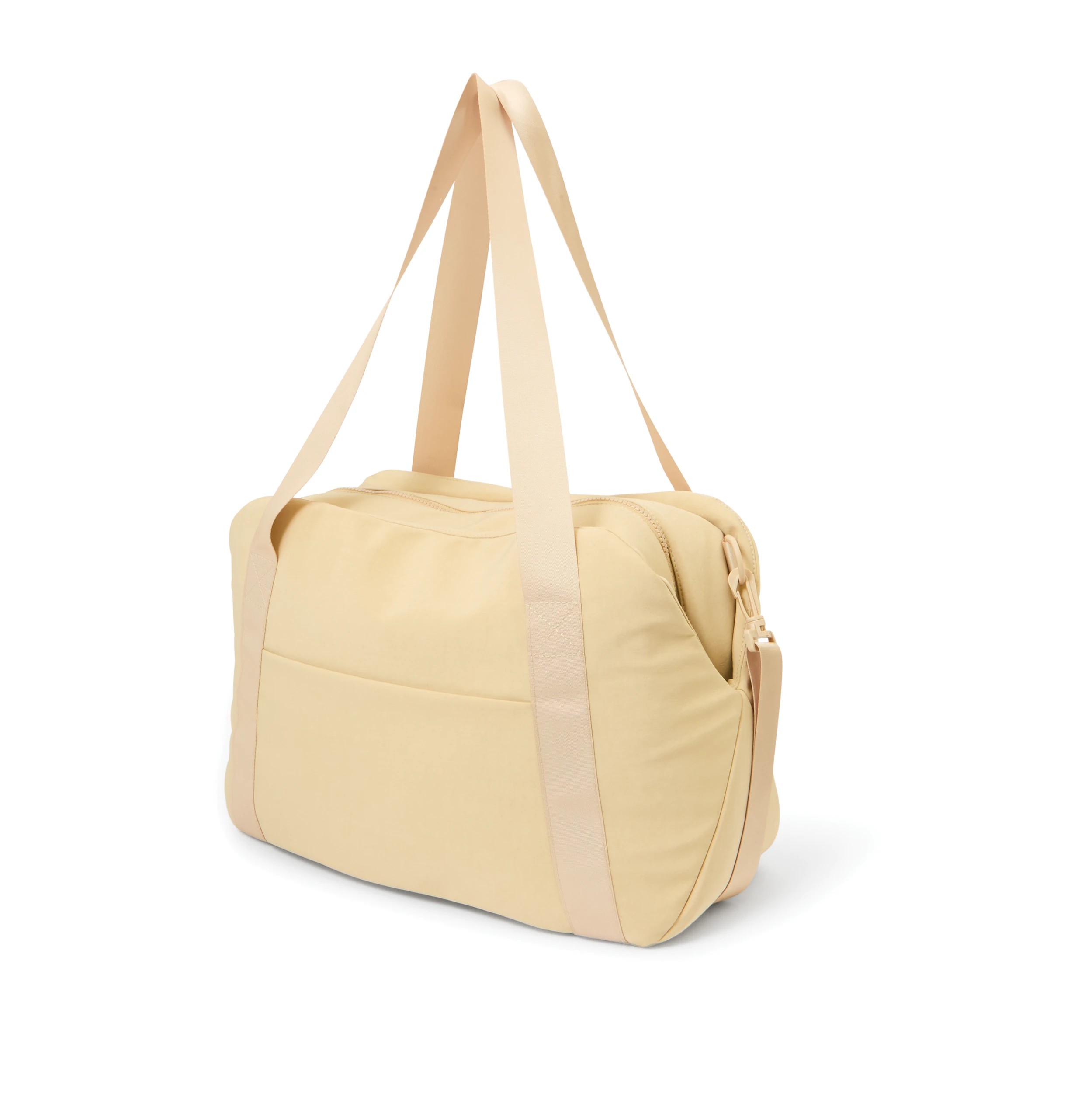 1 Nylon Travel Duffle Bag - Beige, 1 of 8