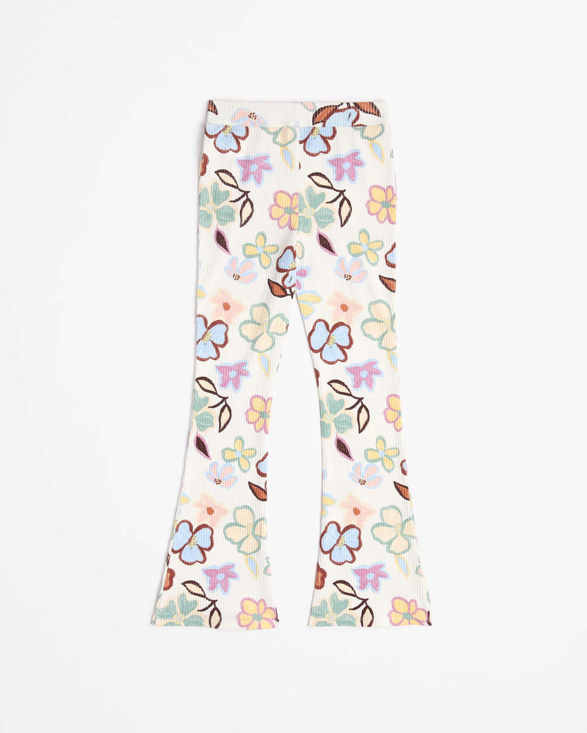 3 Target Australian Cotton Rib Flare Leggings LARGE FLORAL, 3 of 3